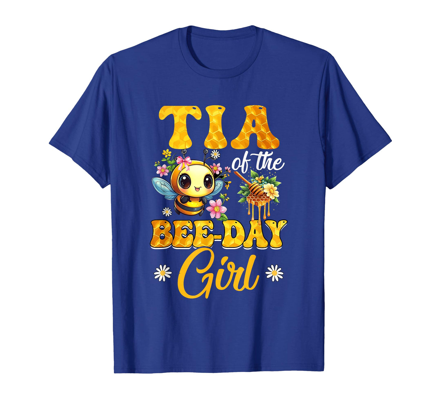 Tia Of The Birthday Girl Bee Family Birthday Party T-Shirt
