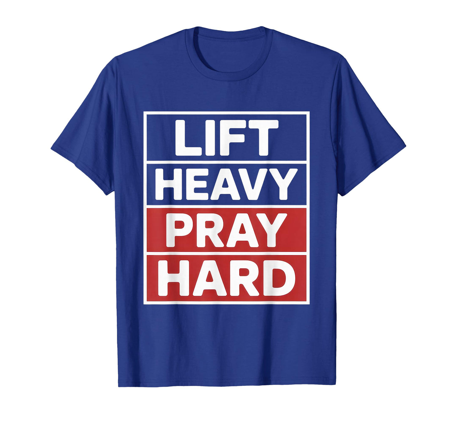 Lift Heavy Pray Hard Tshirt Gym Christian Gift Jesus Faith T-Shirt