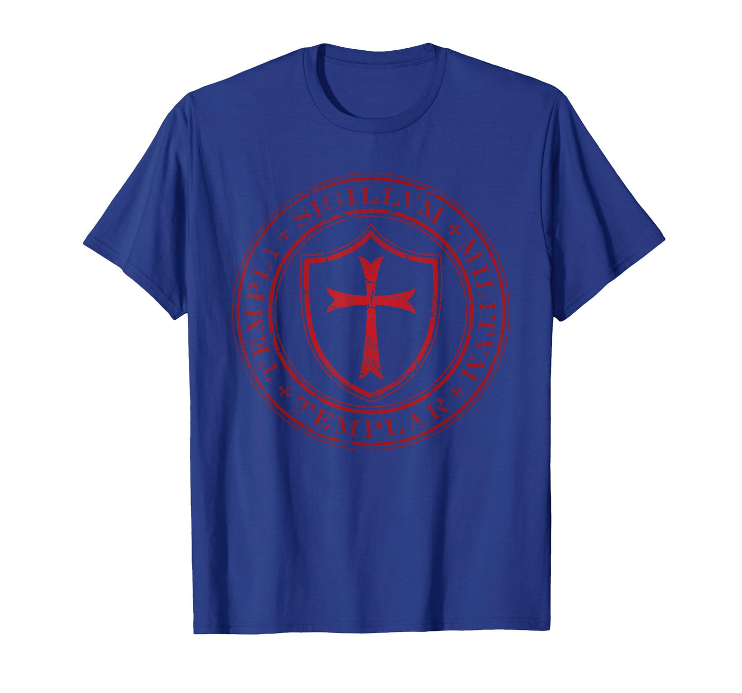 Distressed Knights Templar Cross, Seal of Soldiers T-Shirt T-Shirt