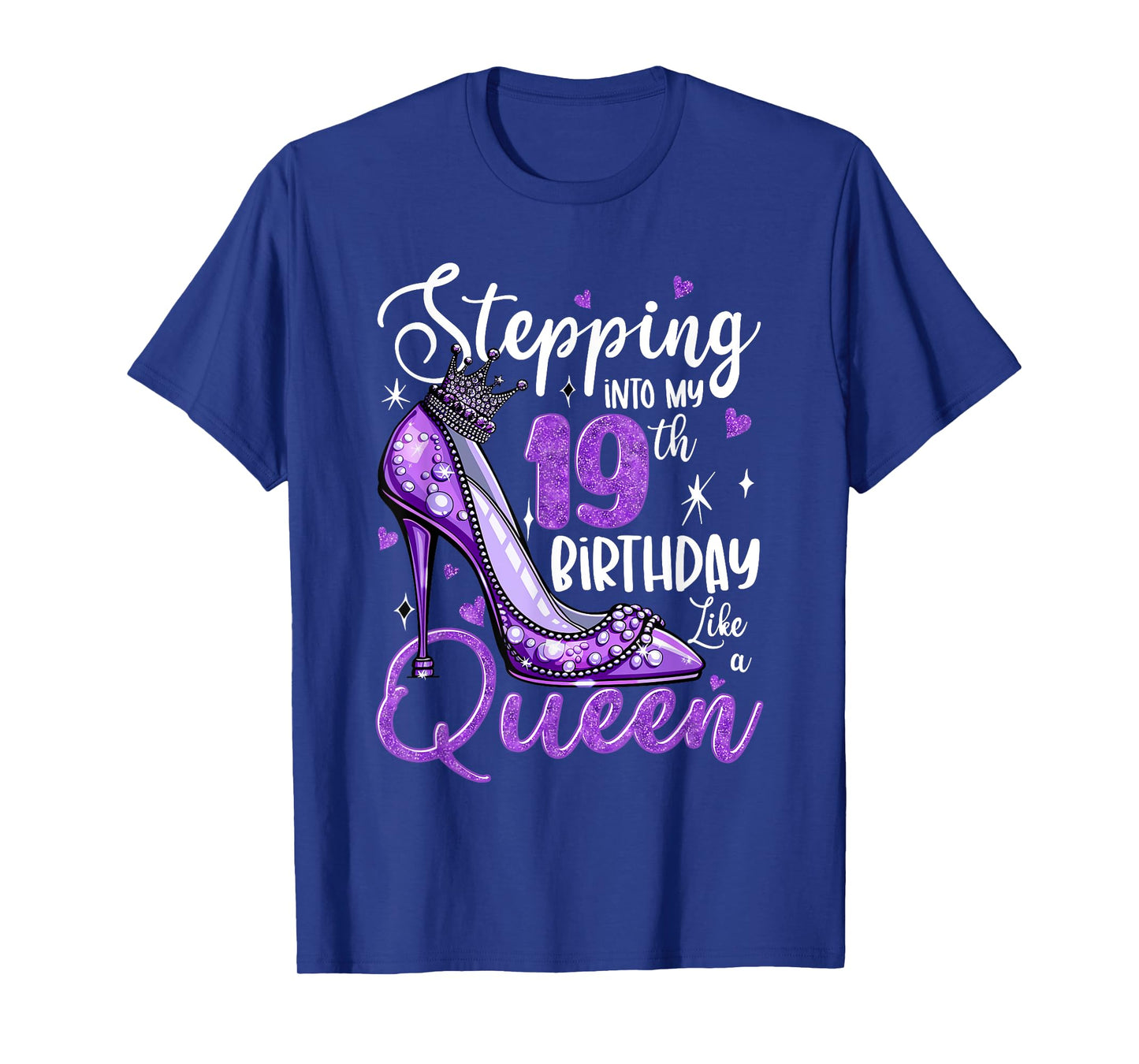 Stepping Into My 19th Birthday 19 Years Old Gift Women Girls T-Shirt