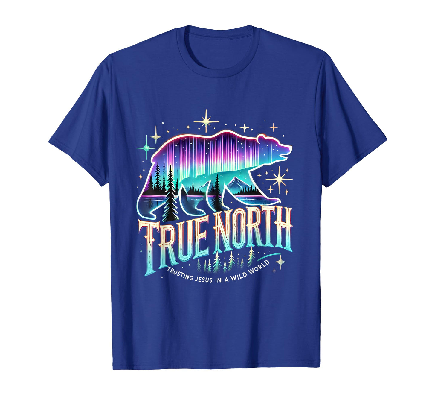 True North Bear Aurora Faith Trusting Jesus Summer Camp T-Shirt