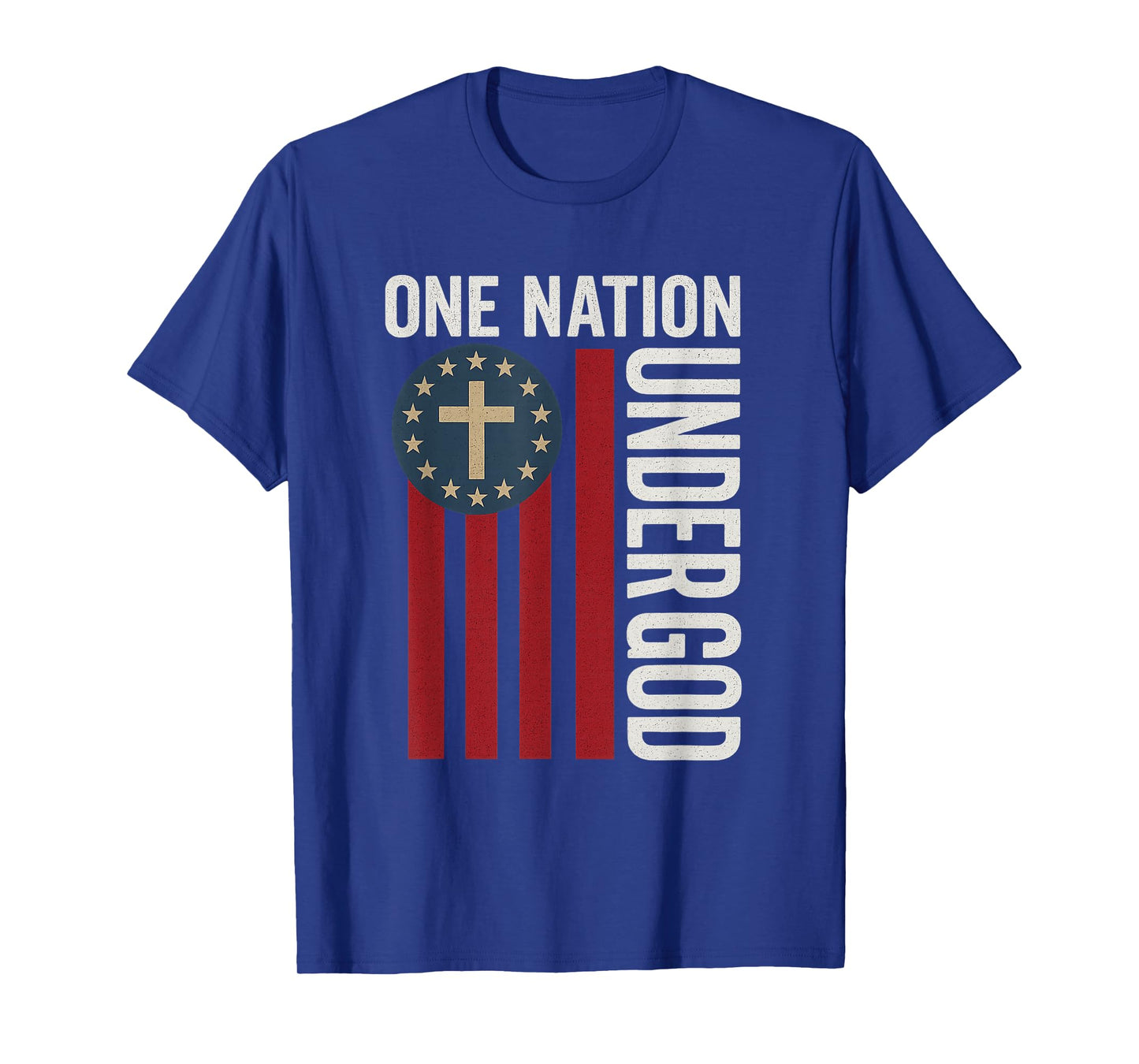 One Nation Under God 4th of July Patriotic Christian T-Shirt T-Shirt