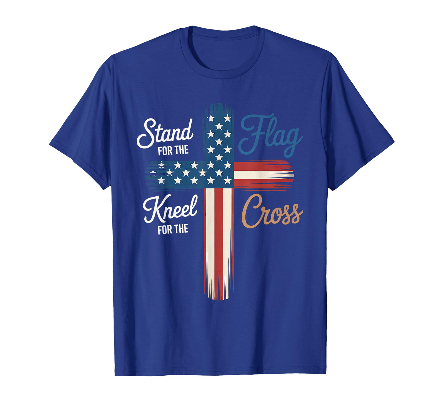 USA Flag Religious Quote 4th of July Christian Faith T-Shirt