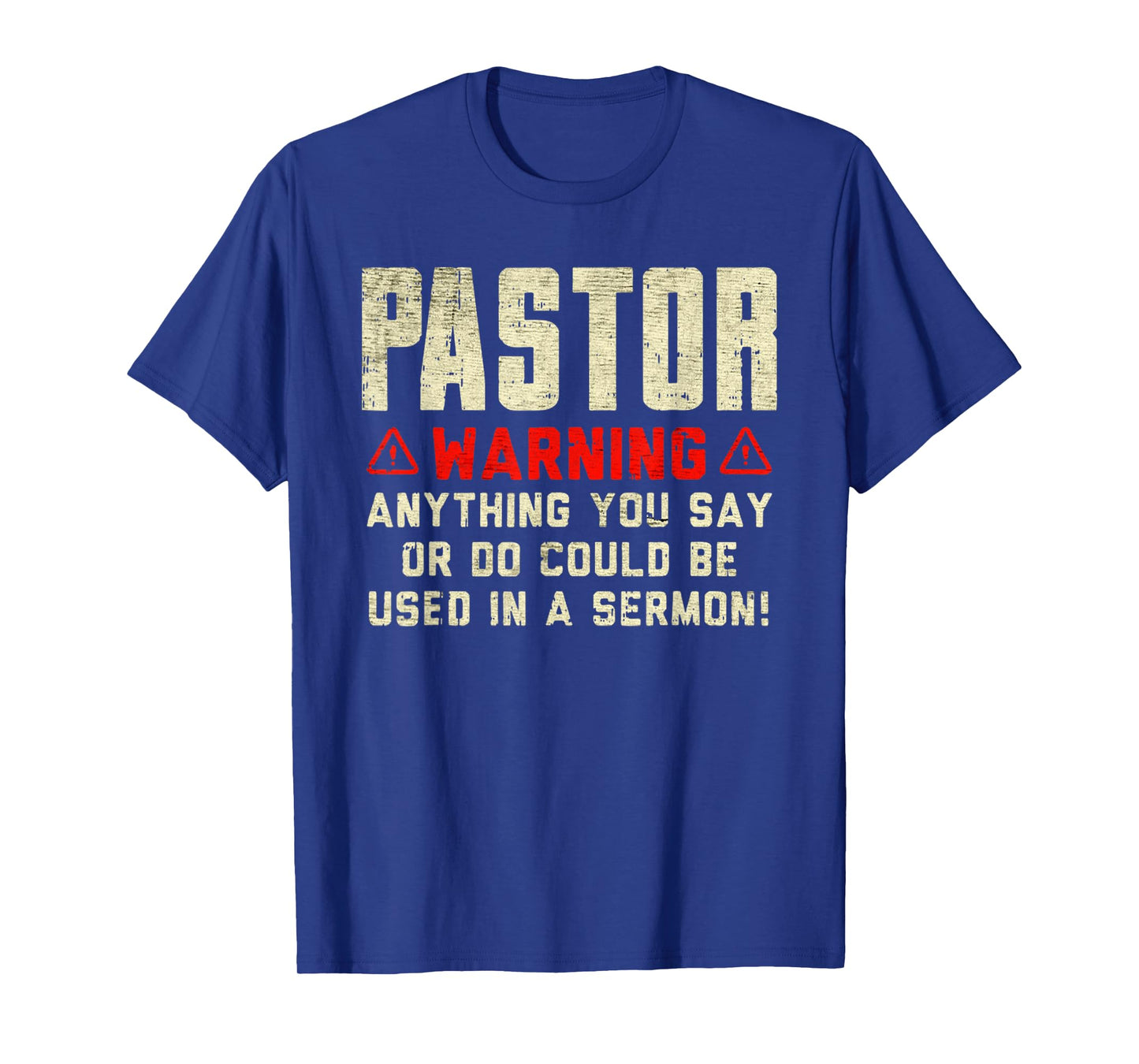 Vintage Pastor Warning Sermon In The Bible Christianity T-Shirt