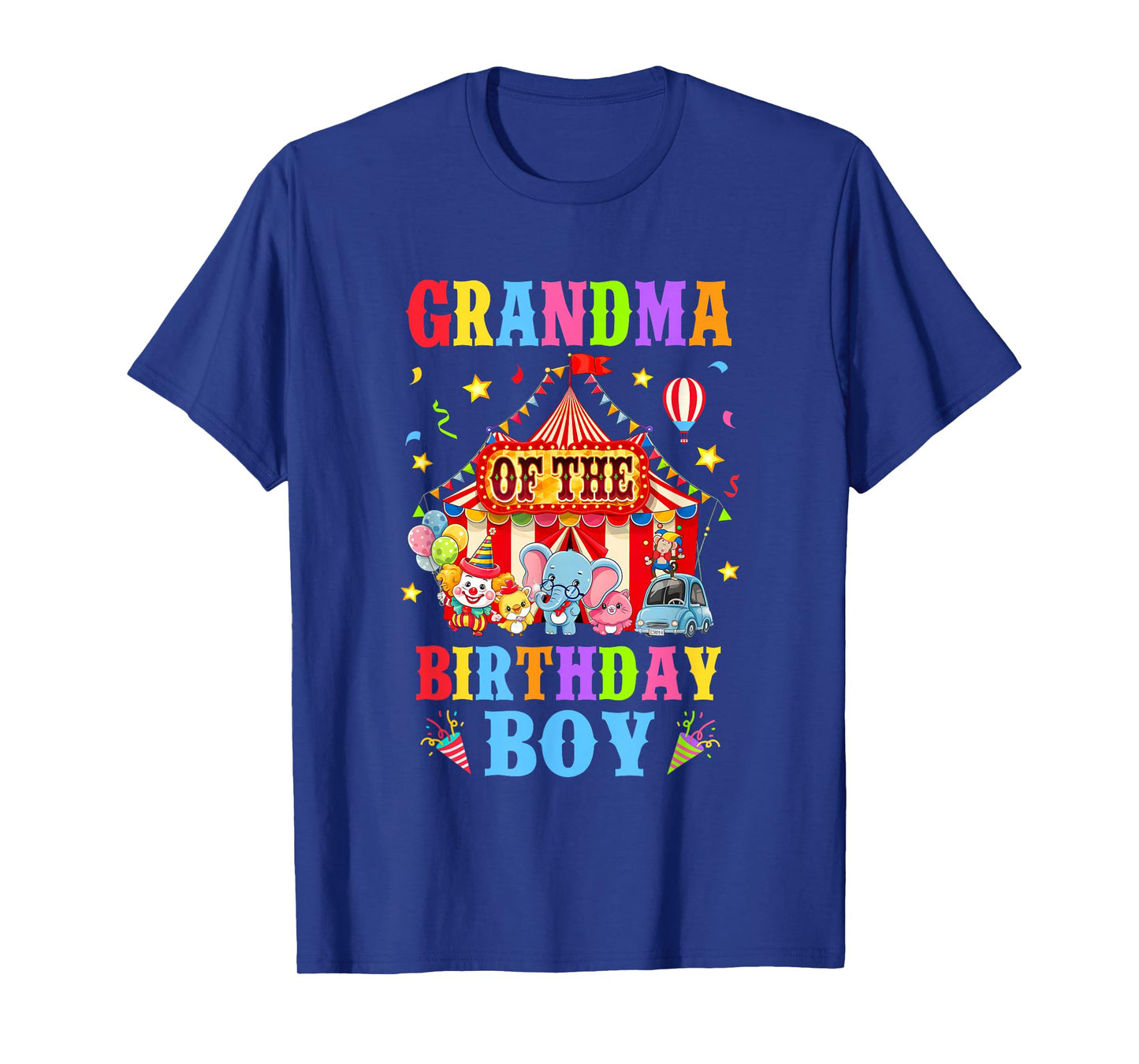 Grandma Of The Birthday For Boy Circus Carnival Theme Party T-Shirt