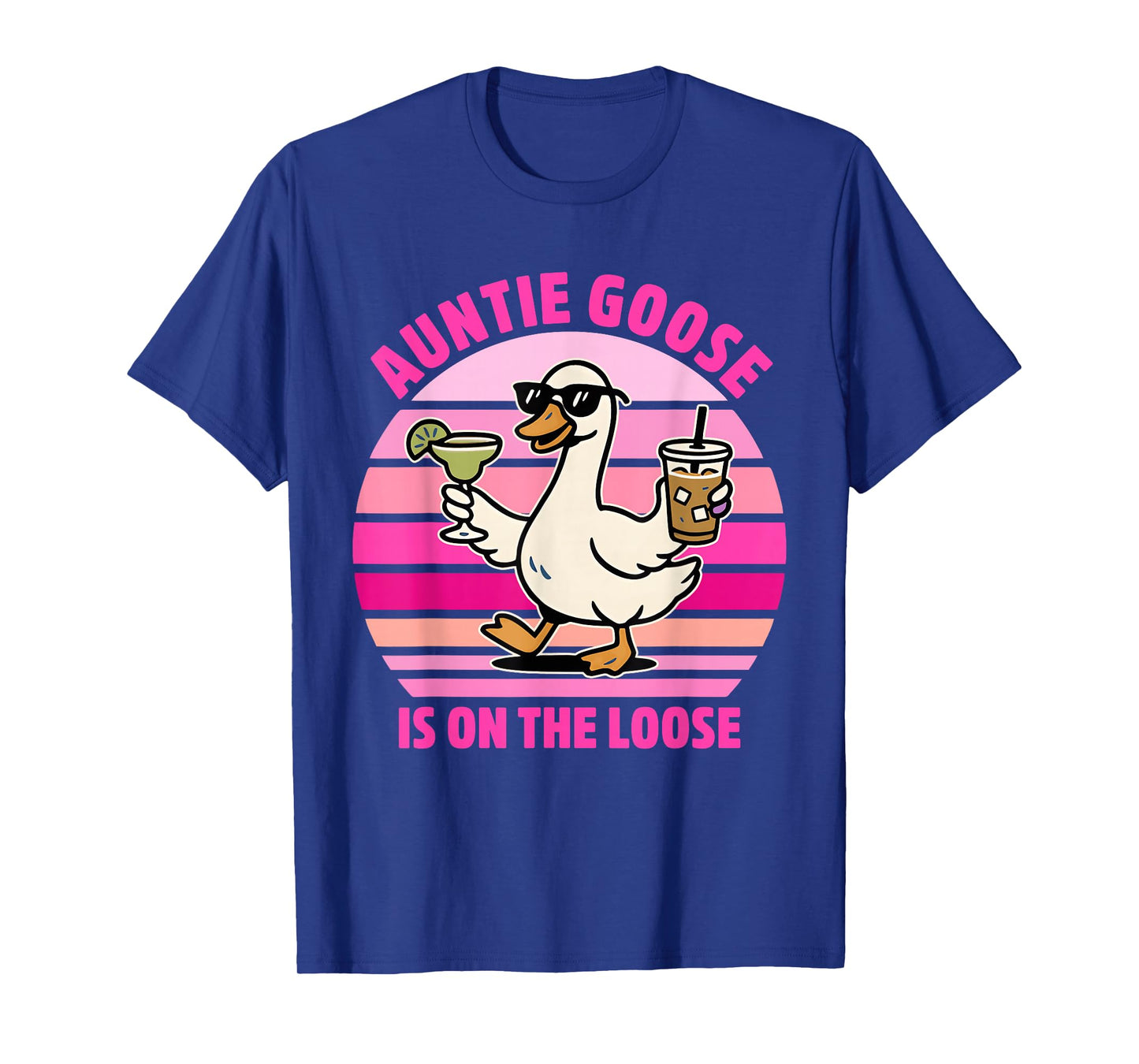 Auntie Goose is On The Loose Vintage Design T-Shirt