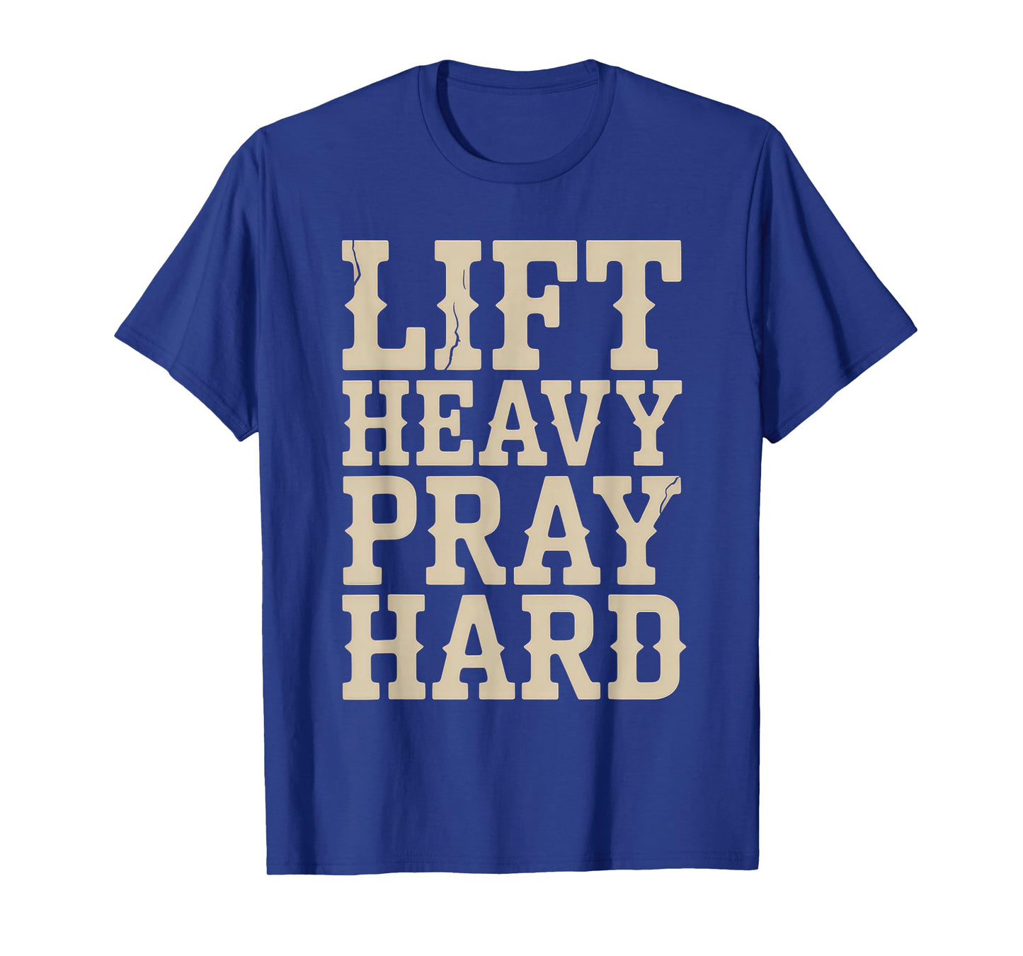 Lift Heavy Pray Hard Tshirt Gym Christian Gift Jesus Faith T-Shirt