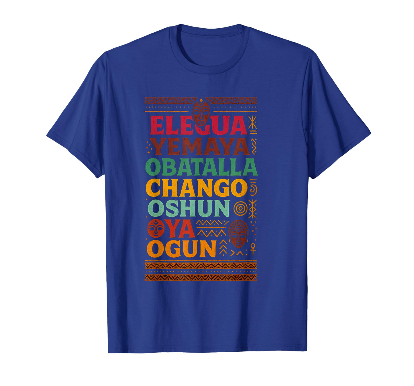 Seven African Gods Powers Obatala Orisha Spirits, Africa T-Shirt