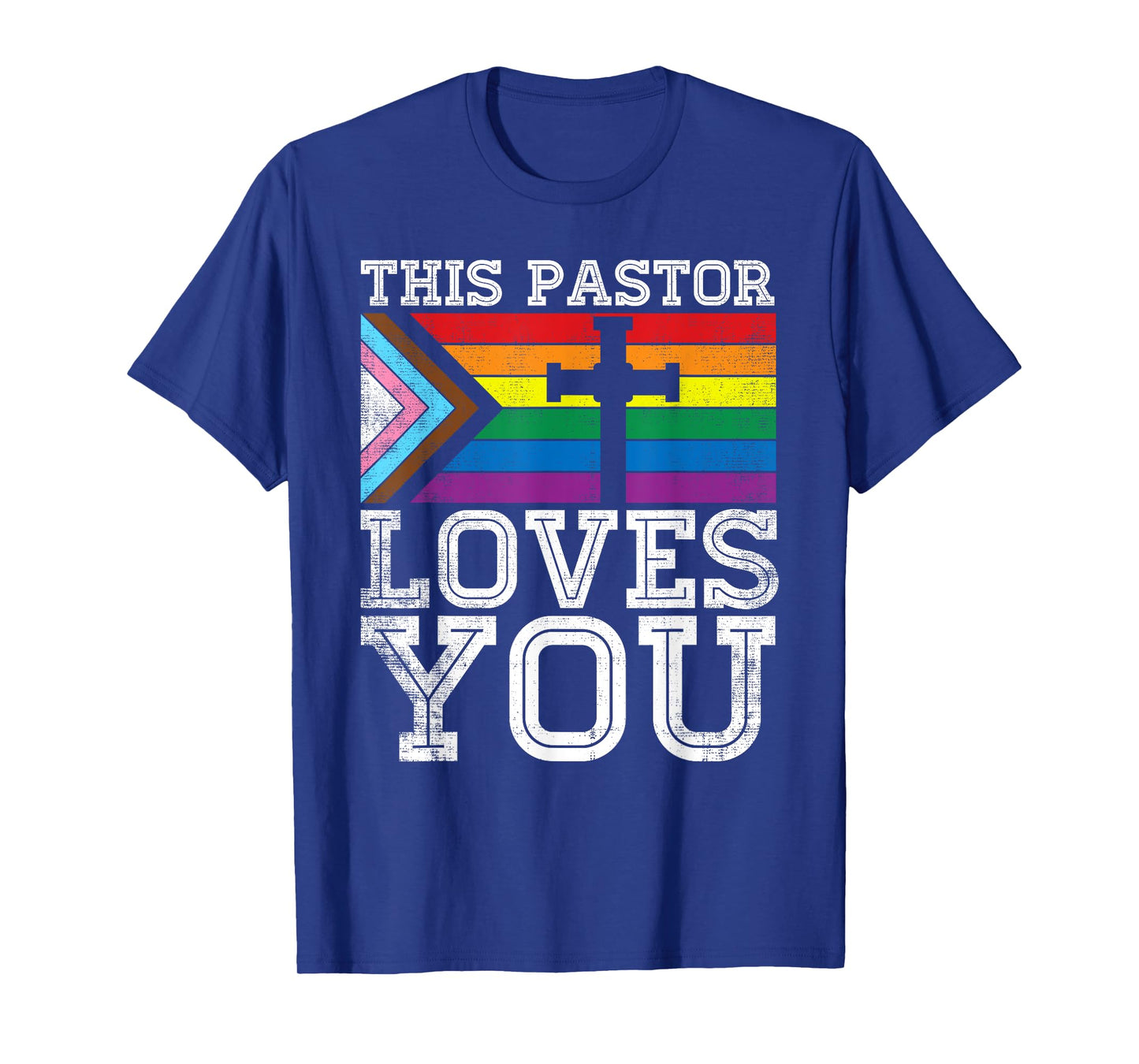 Christian Ally Inclusive Pride Clergy This Pastor Loves You T-Shirt