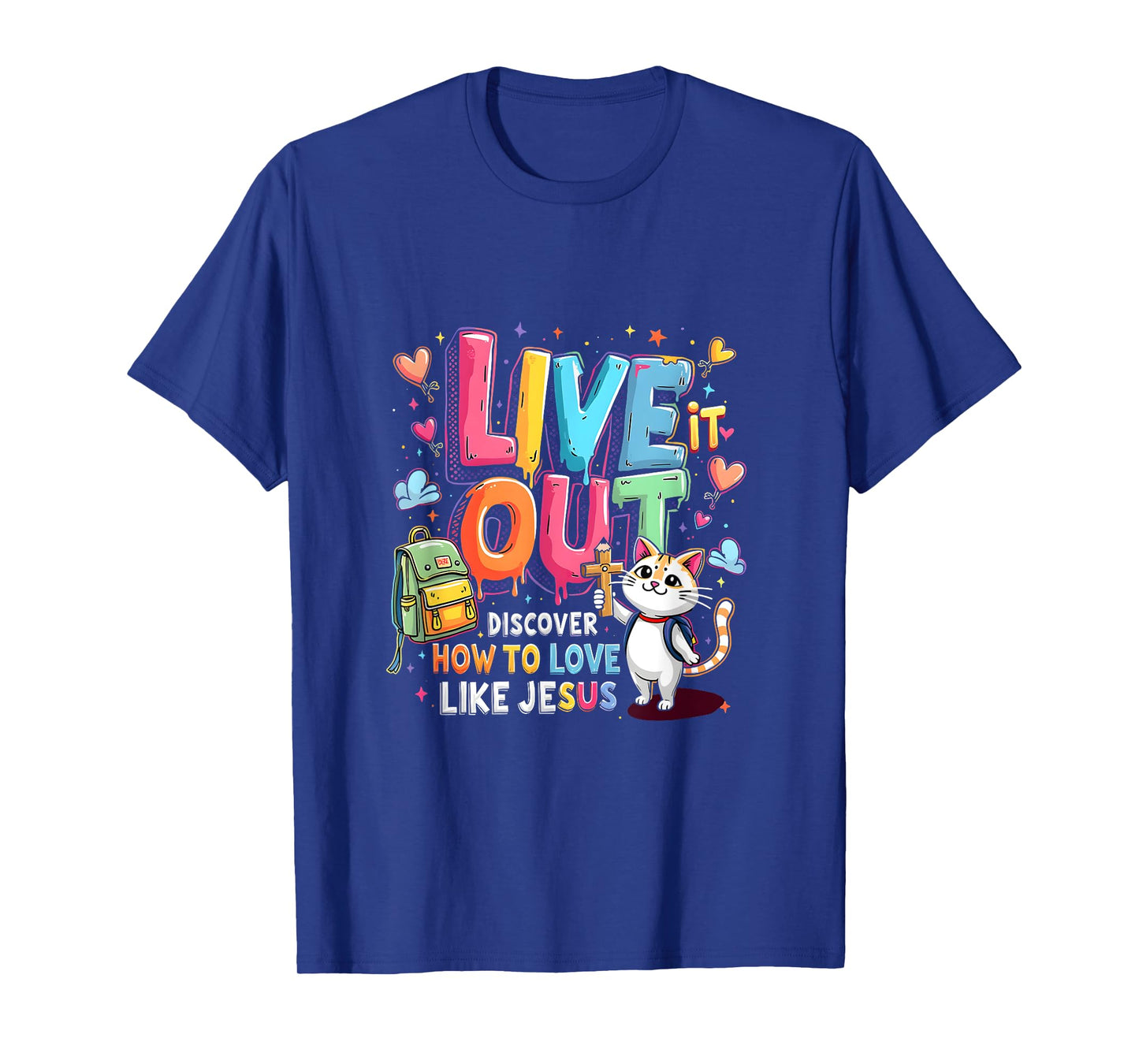 Live it Out Christian Youth Camp Bible School VBS 2025 T-Shirt