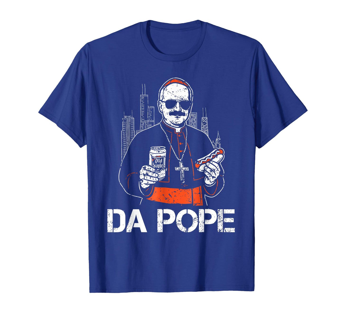 Funny Da Pope From America Chicago Pope Leo XIV Vintage T-Shirt