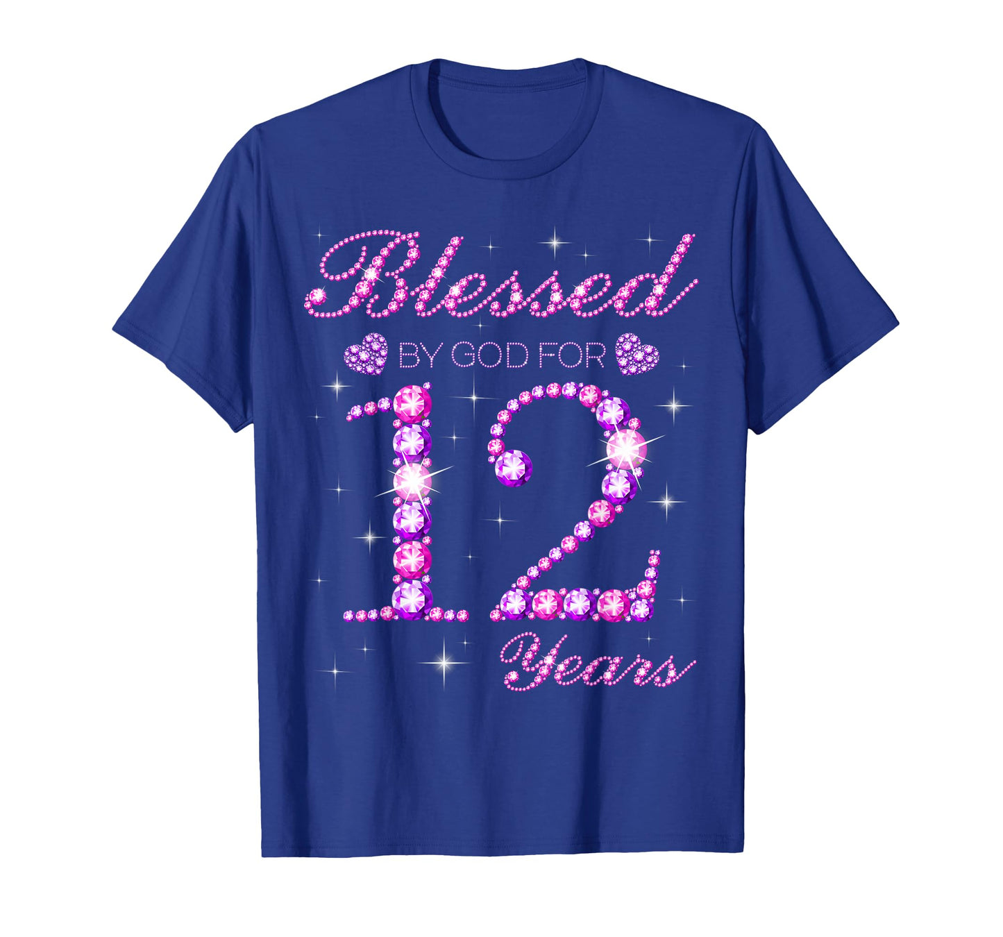 Blessed by God for 12 Years Old 12th Birthday Party T-Shirt