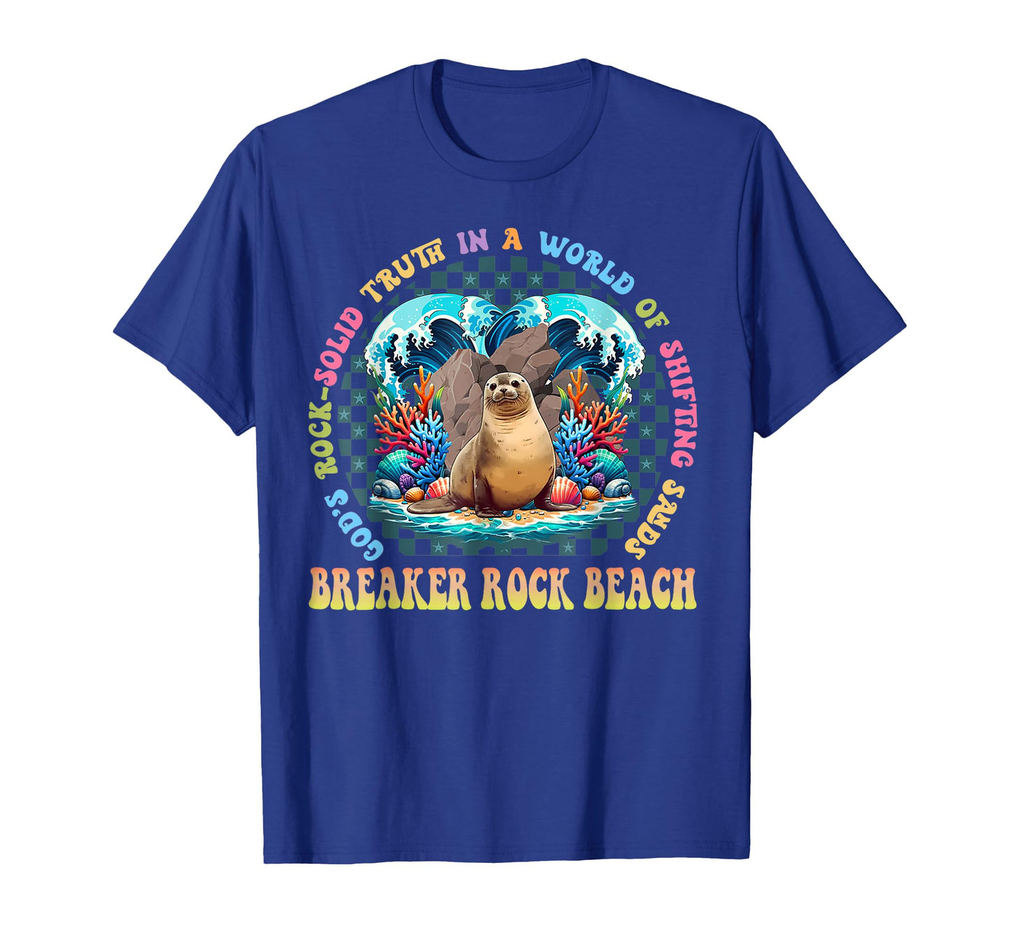Breaker Rock Beach VBS 2024 Gods Rock Solid Truth In A World Men Women Kids T-Shirt