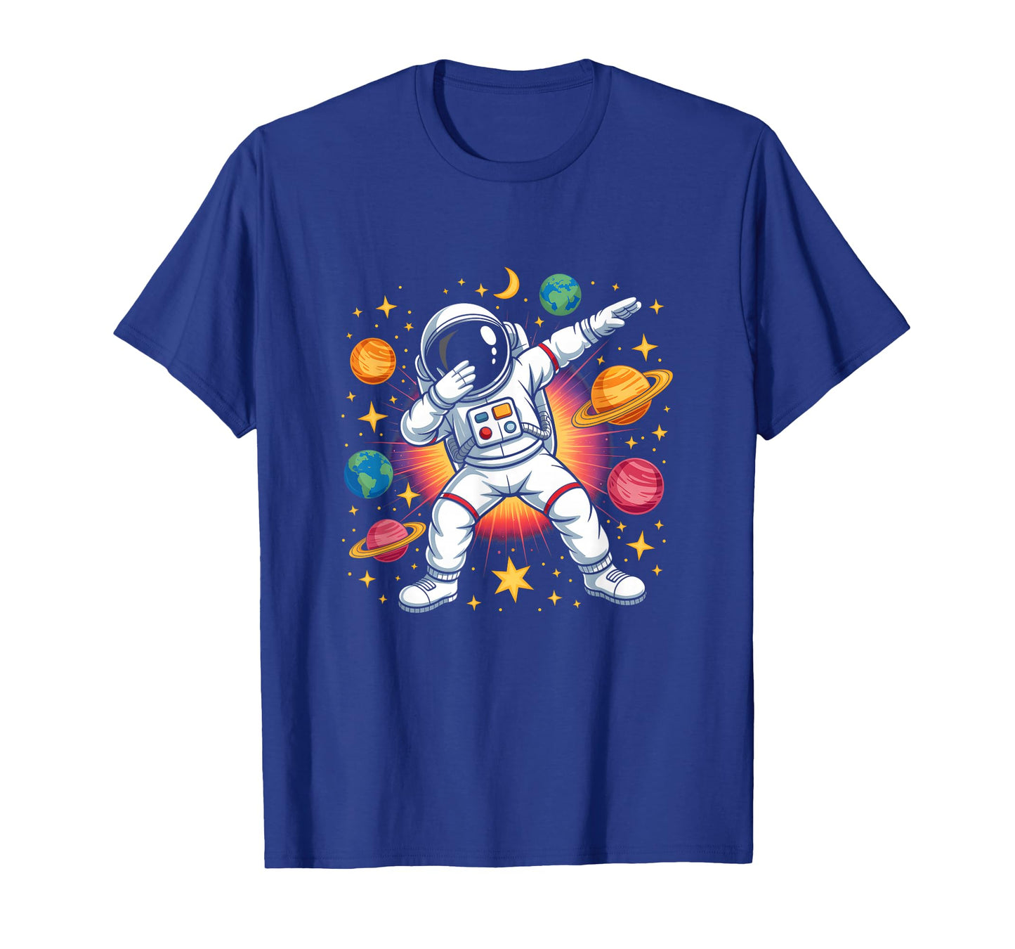 Astronaut Dabbing In Space Cosmic Galaxy Adventure Boy Girls T-Shirt