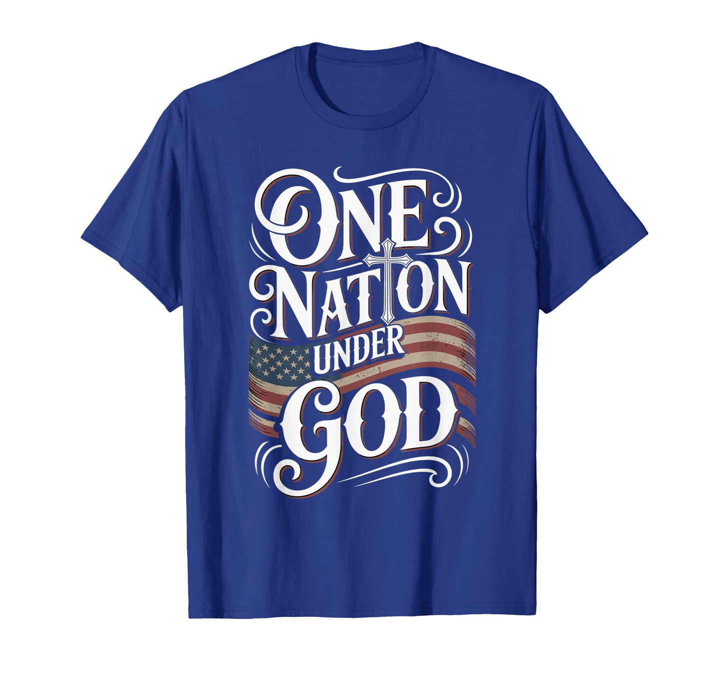 One Nation Under God July 4th Christian Patriotic T-Shirt