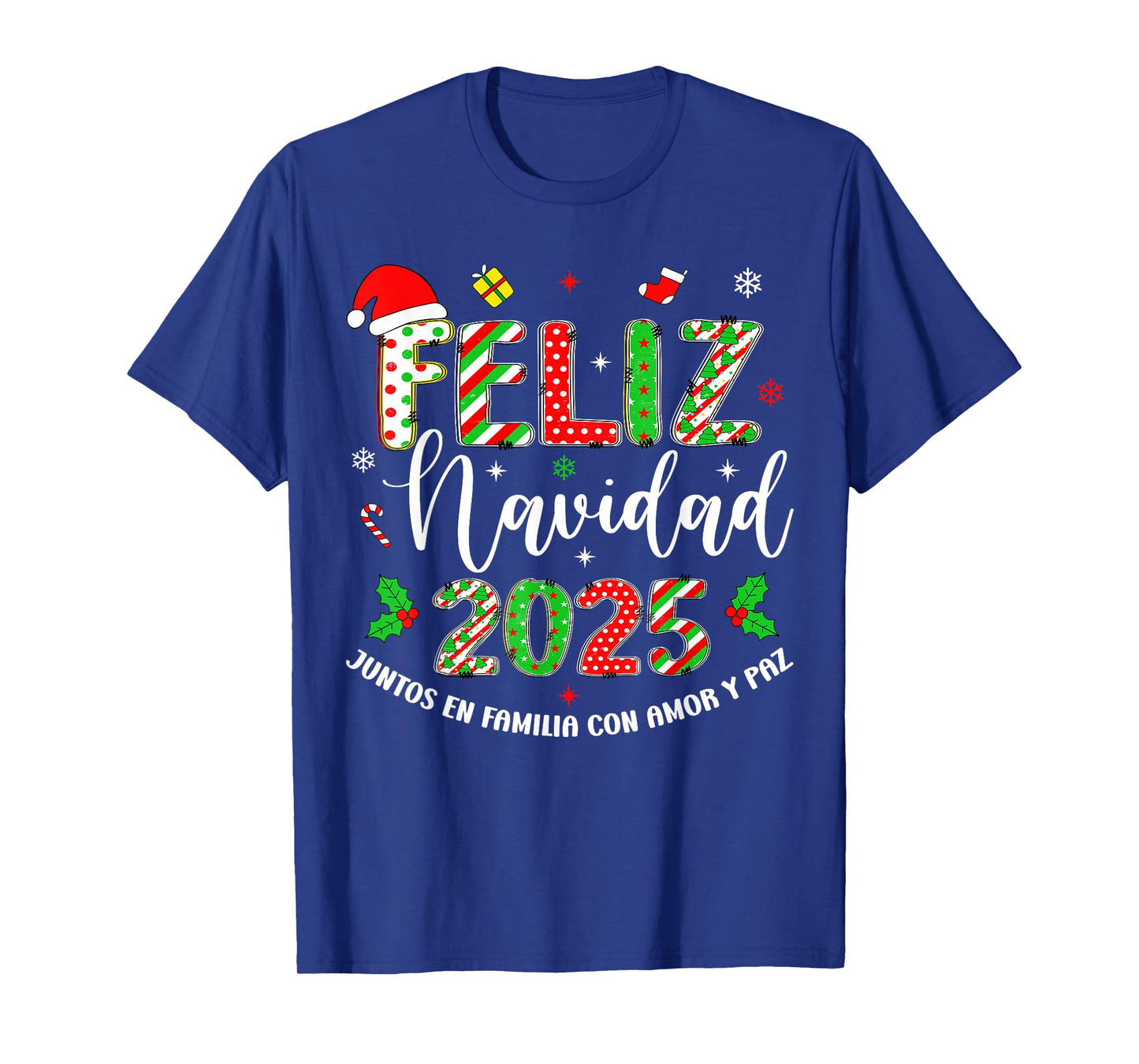 Feliz Navidad 2025 Matching Family Spanish Christmas Mexican T-Shirt