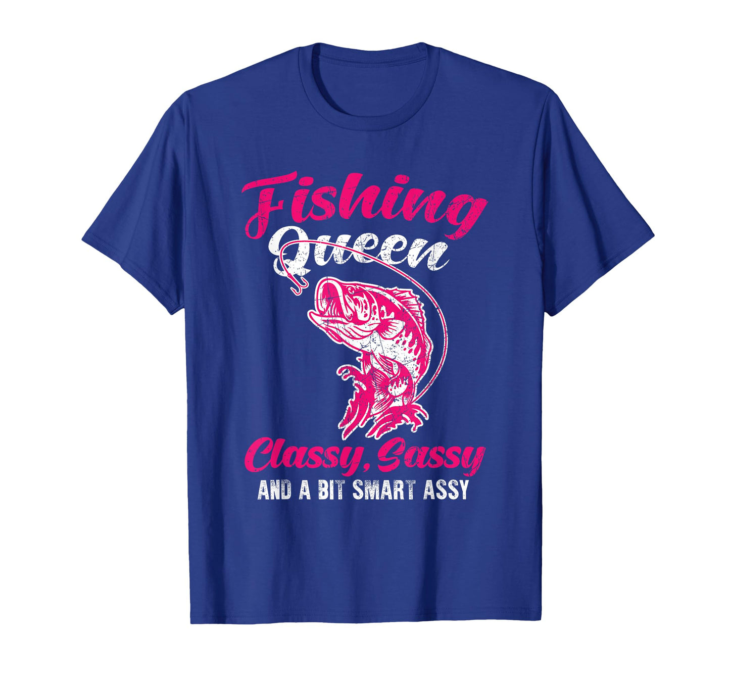 Fishing Queen Classy Funny Ladies Fishing Lovers Women Kids T-Shirt