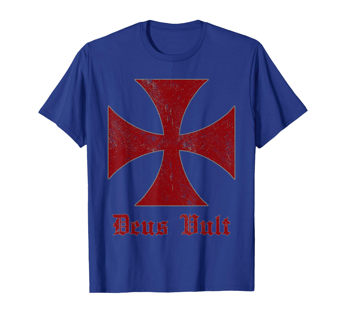 Deus Vult Templar Order Knights Templar Holy Cross Helmet T-Shirt