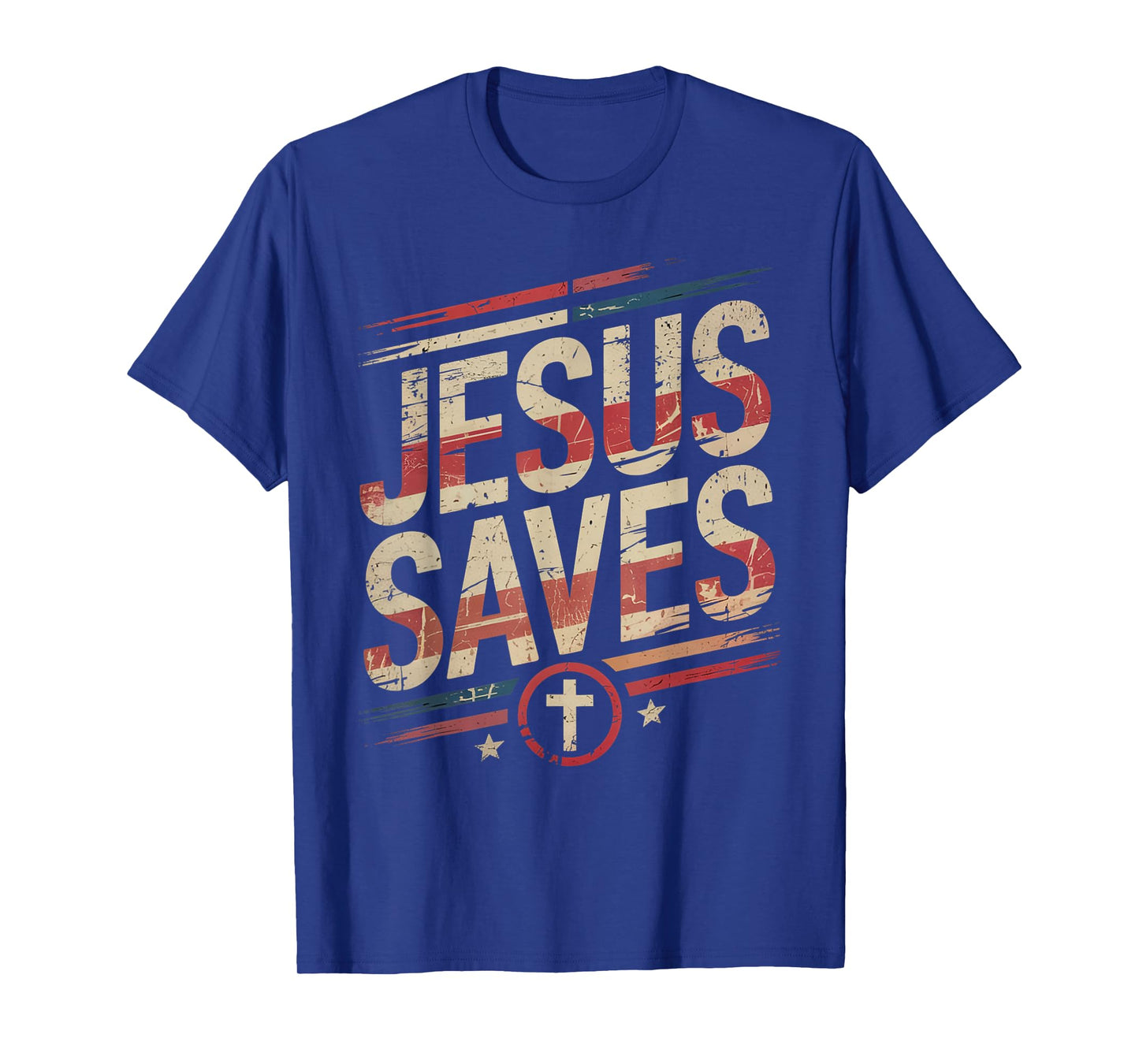 Jesus Saves Cross Christian Religious Faith Mens T-Shirt