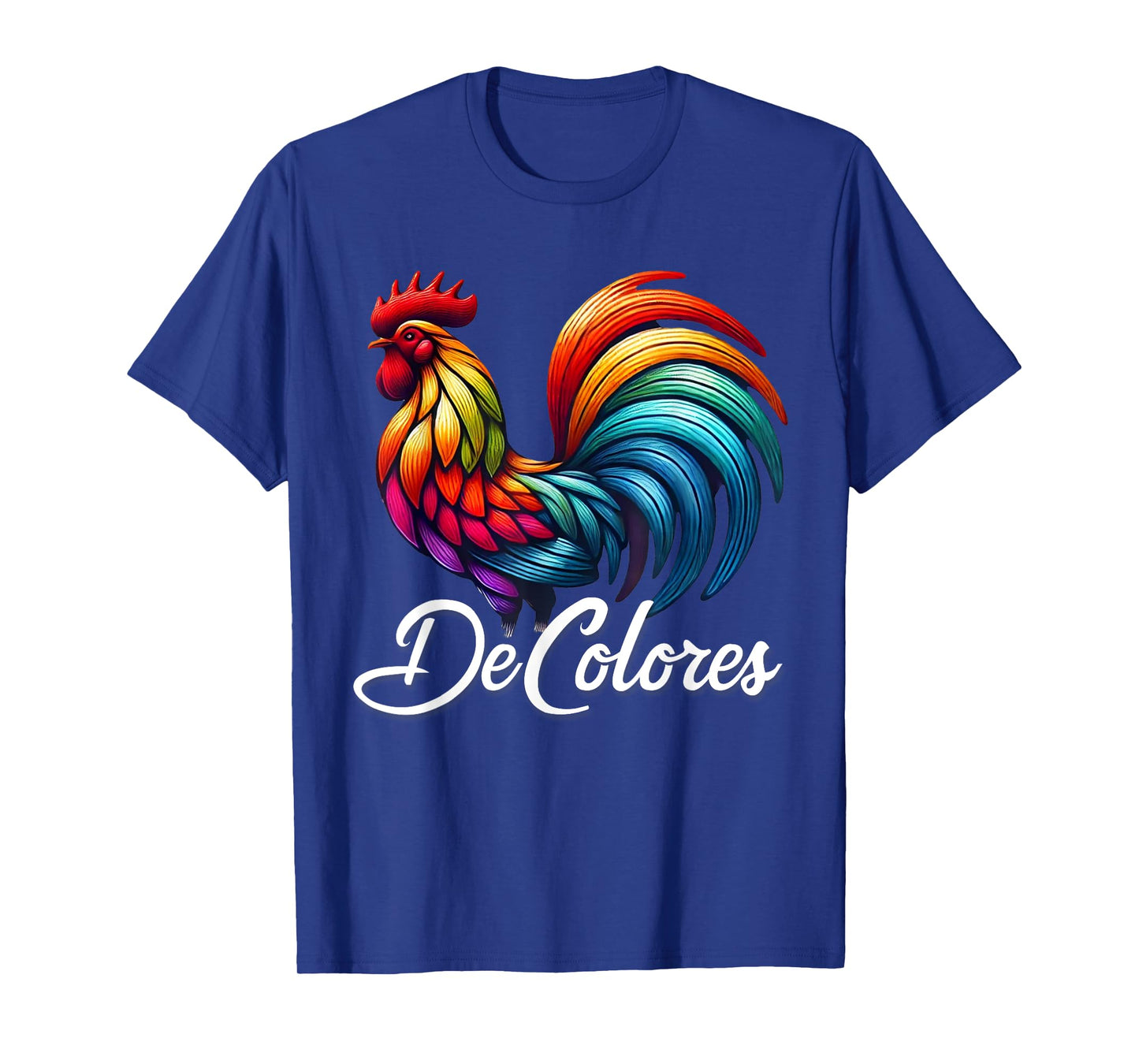 DeColores Cursillo Rainbow Rooster Catholic T-Shirt