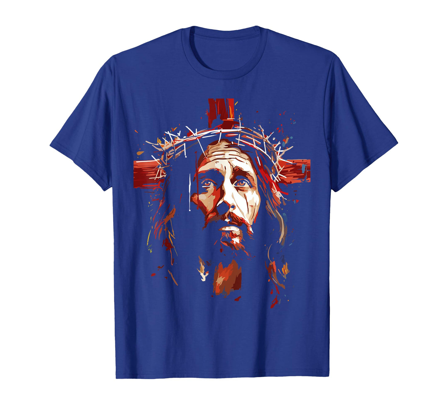 jesus god cross christian colorful artwork christian faith T-Shirt