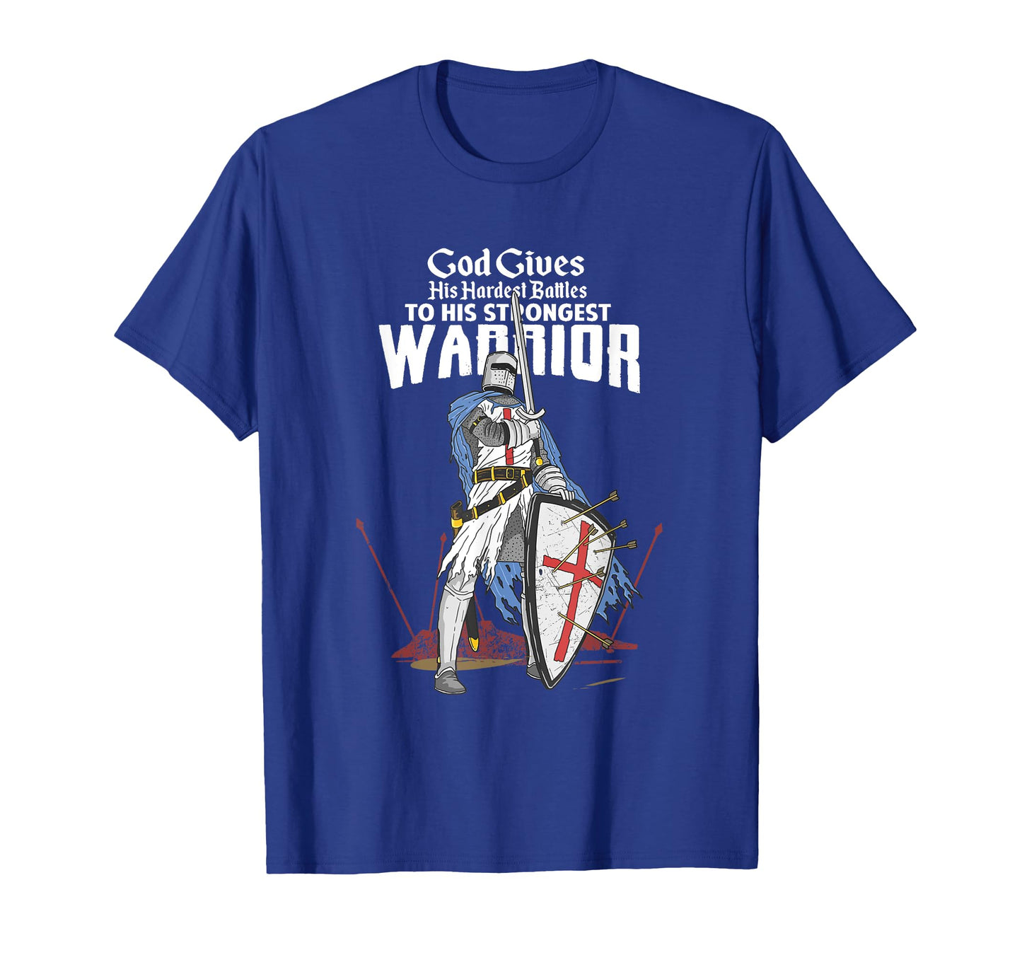 Knights Templar Crusader Warrior St George Cross Christian T-Shirt