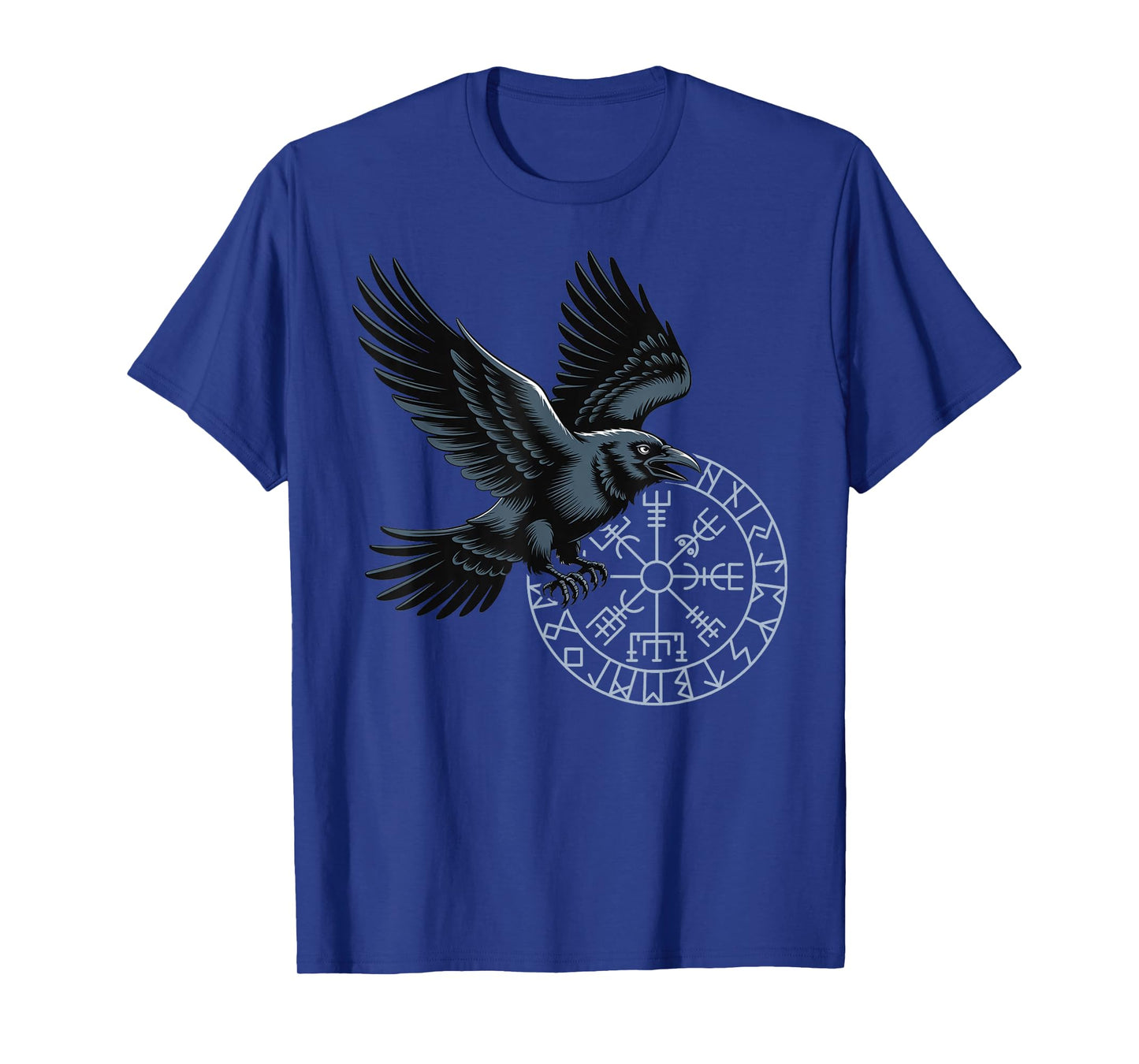 Classic Huginn Muninn Celtic Viking Compass Vegvisir T-Shirt