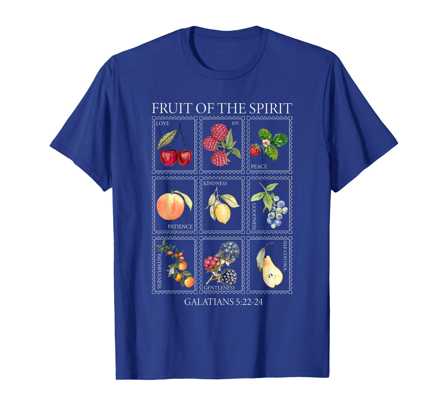 Summer Stamps Fruit Of The Spirit Christian Religious Faith T-Shirt