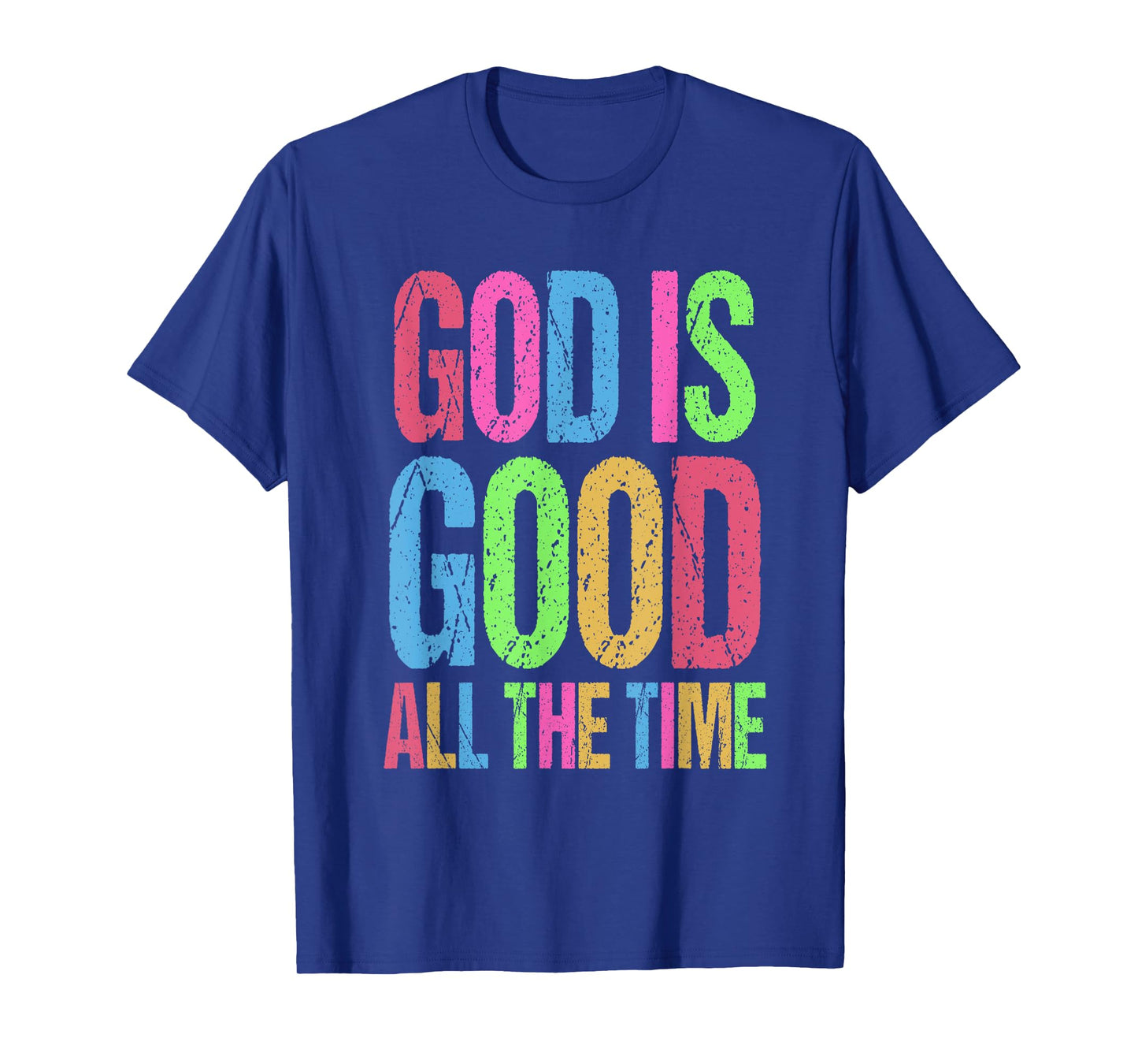 Retro God is Good All The Time Christian Bible Verse Outfit T-Shirt
