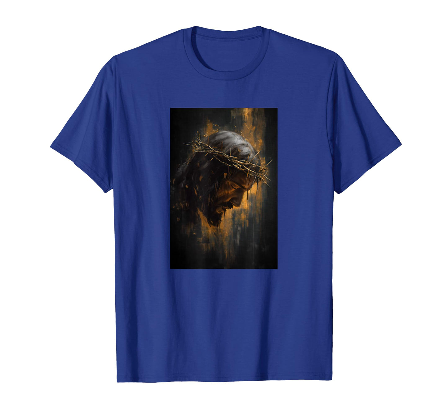 Man of Sorrows Crowned in Thorns Face of Jesus Christ T-Shirt