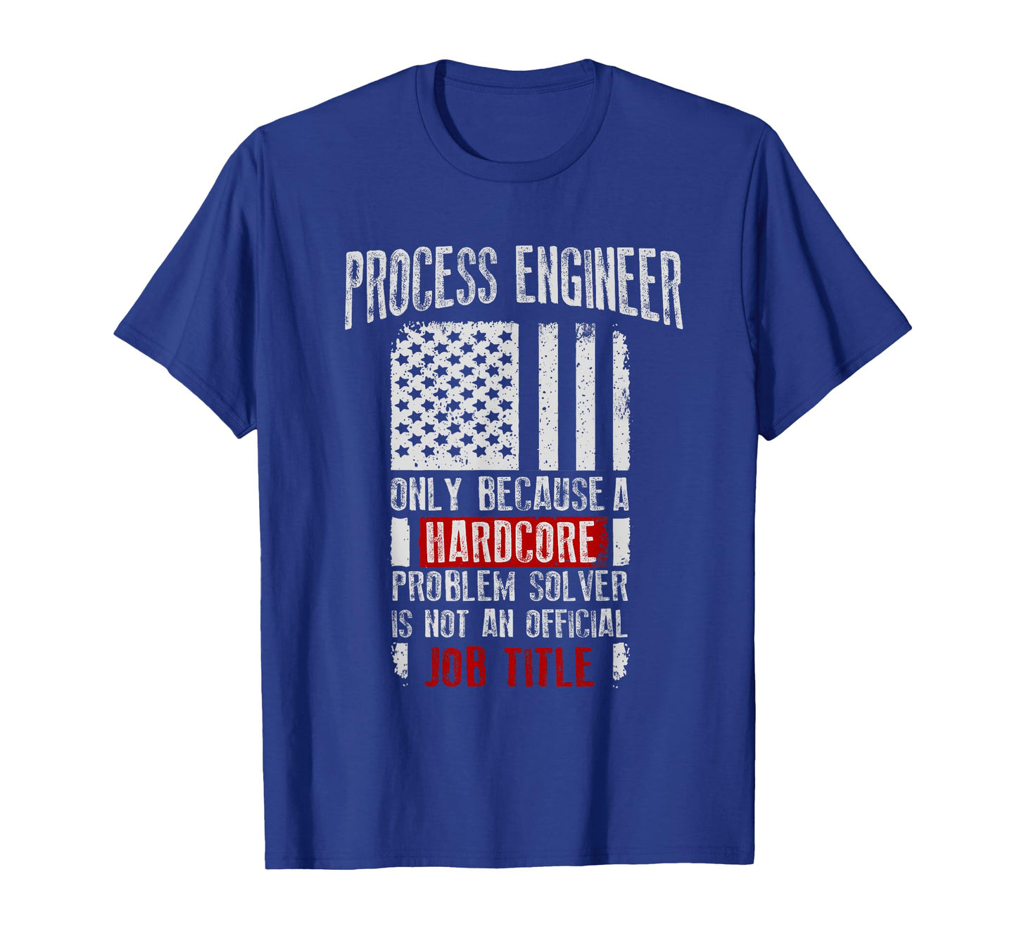 Process Engineer Definition Vintage USA American Flag T-Shirt