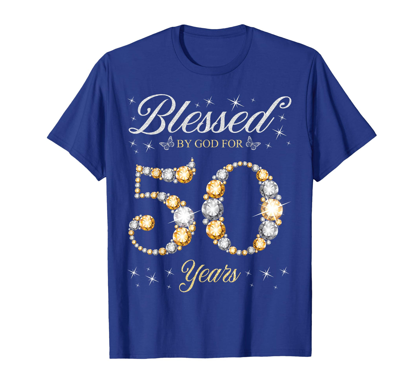 Blessed By God For 50 Years Old 50th Birthday Party T-Shirt