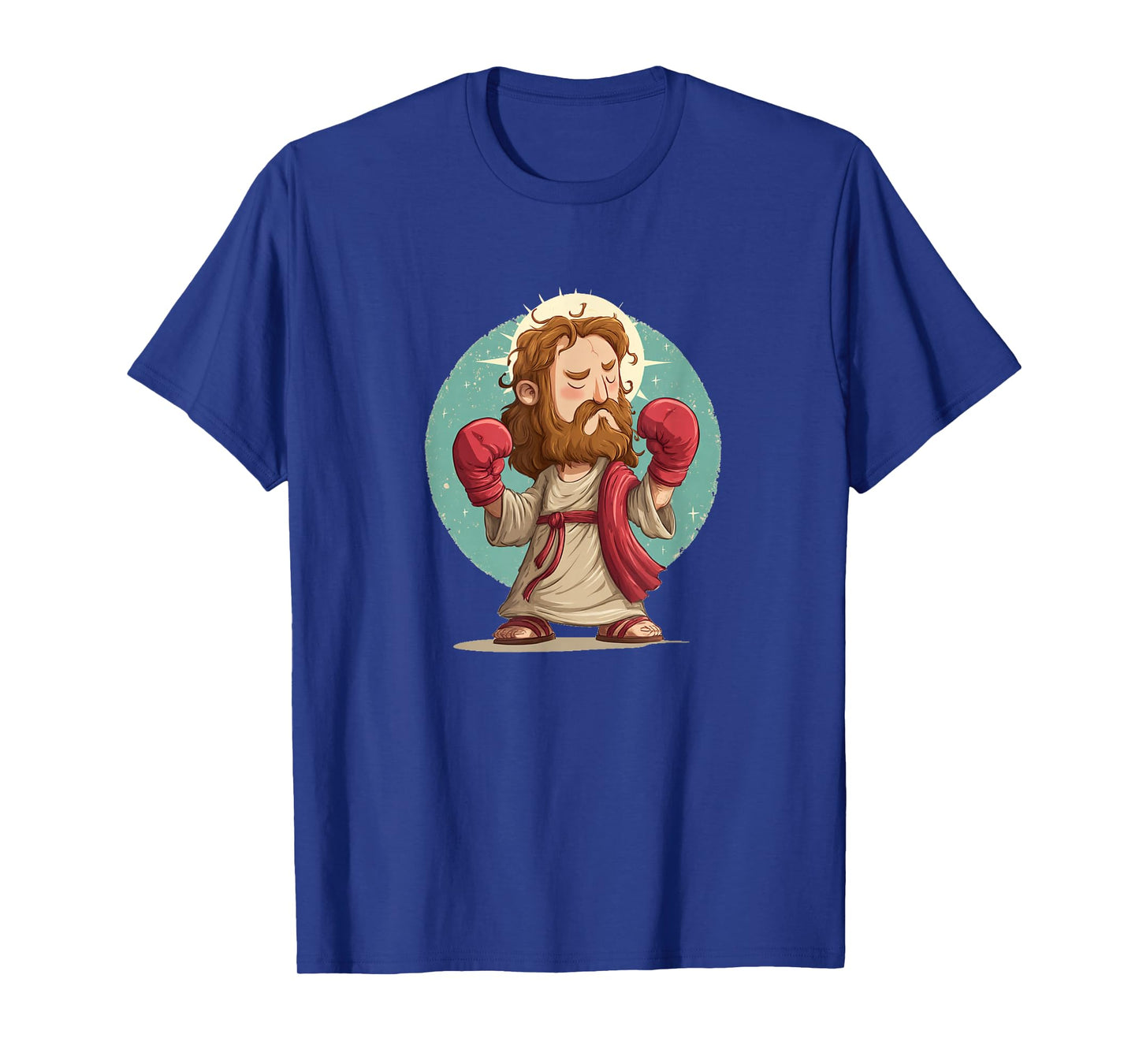 Jesus Christ Graphic with Boxing Gloves Costume T-Shirt