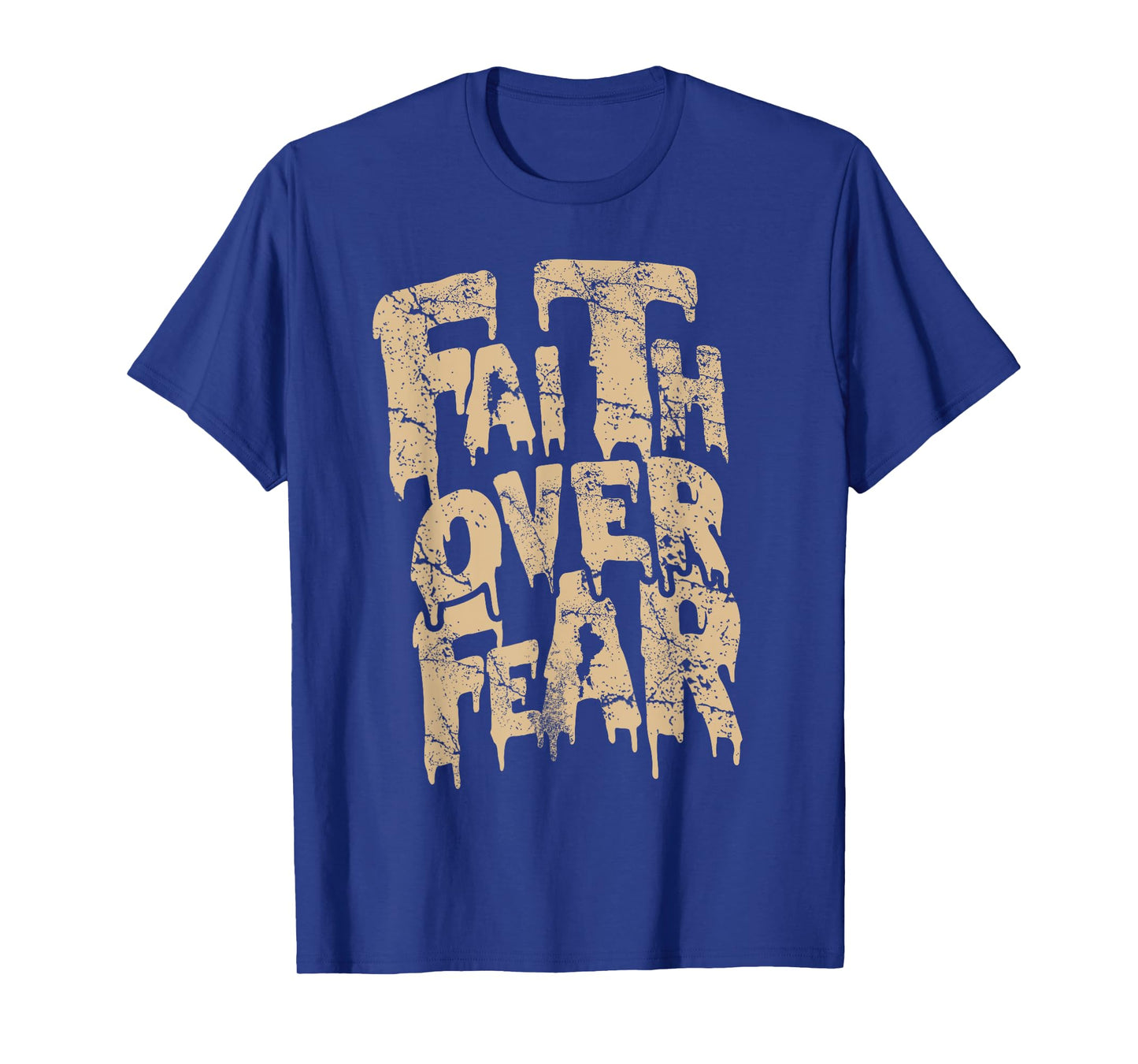 Christian Faith Over Fear for Men Jesus Religious T-Shirt