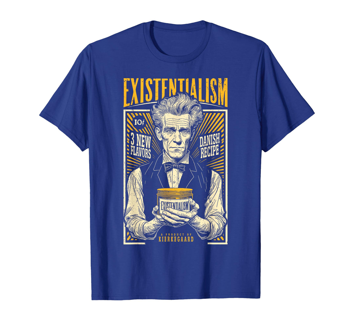 Existentialism Funny Philosophy Kierkegaard Vintage Ad T-Shirt