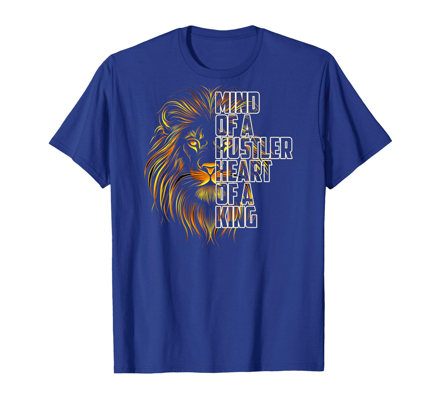 Lion's Mind -Lion's Heart - A King Child of God Art ON Back T-Shirt