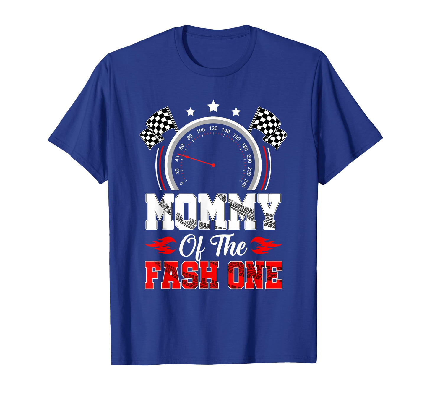 Mommy Of The Fast One 1St Birthday Racing Car Family T-Shirt