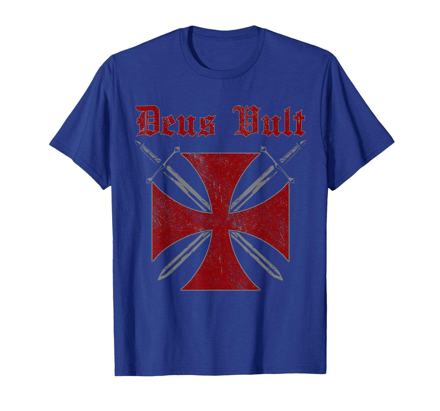 Deus Vult Templar Order Knights Templar Holy Cross Helmet T-Shirt
