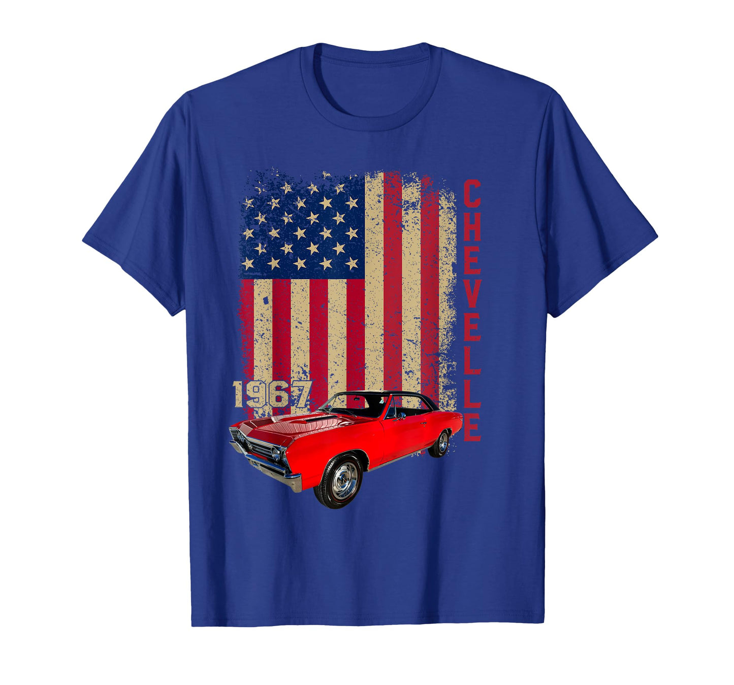 Jersey Style Chevelle 67 1967 Old School Muscle Car T-Shirt