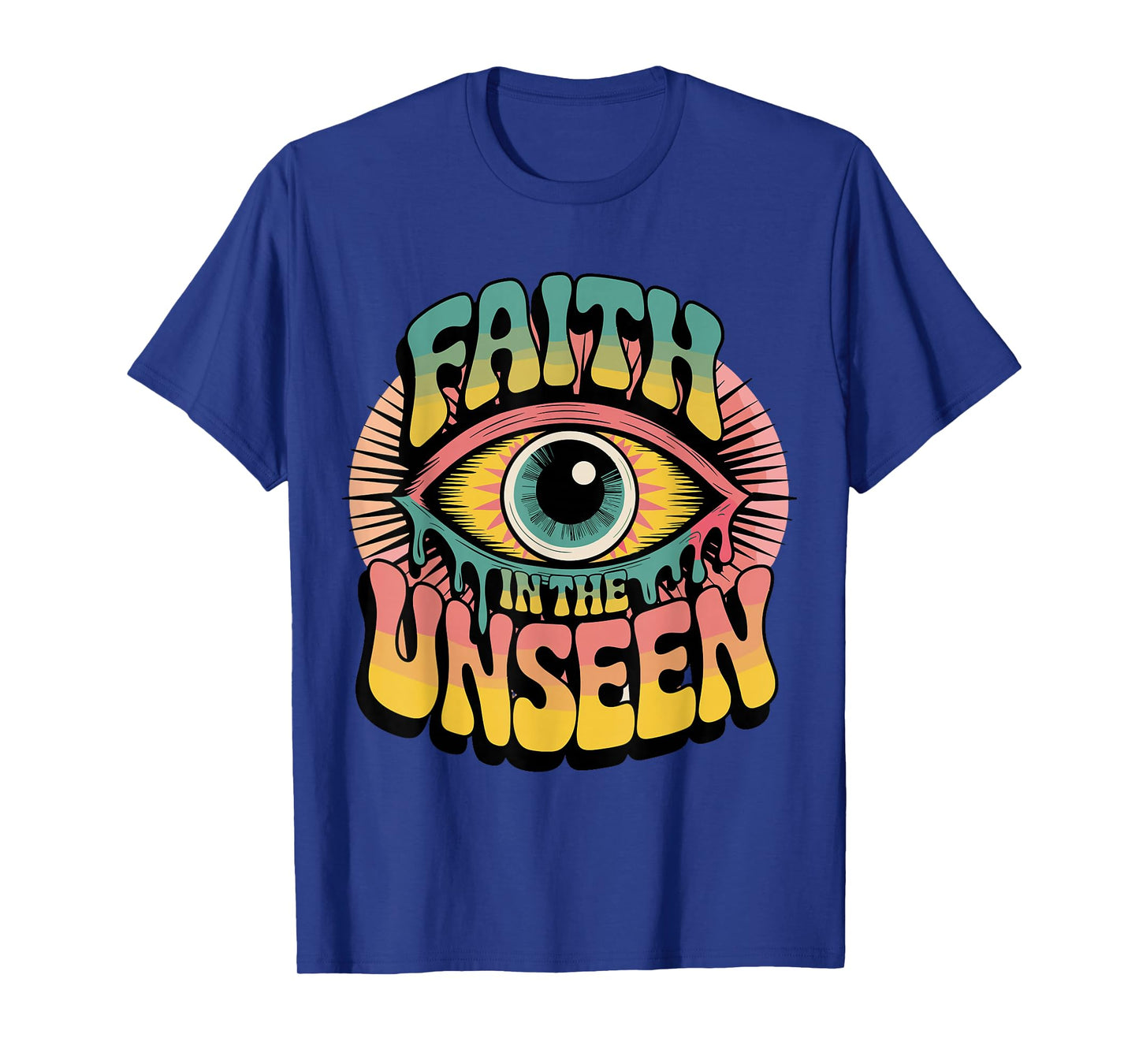 Faith in The Unseen Retro Psychedelic T-Shirt