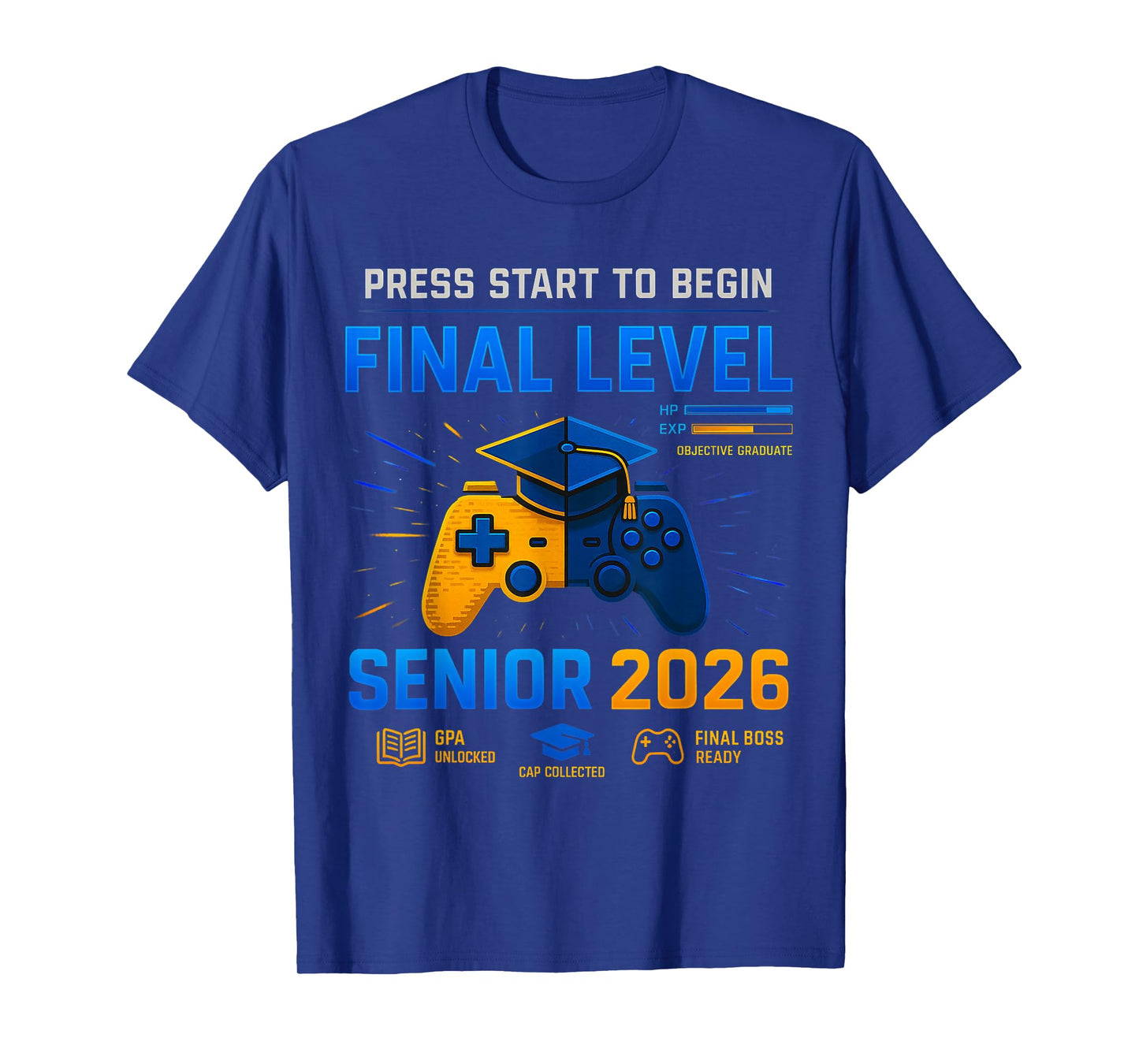 Senior Class Of 2026 Back To School Gamer Senior 2026 T-Shirt