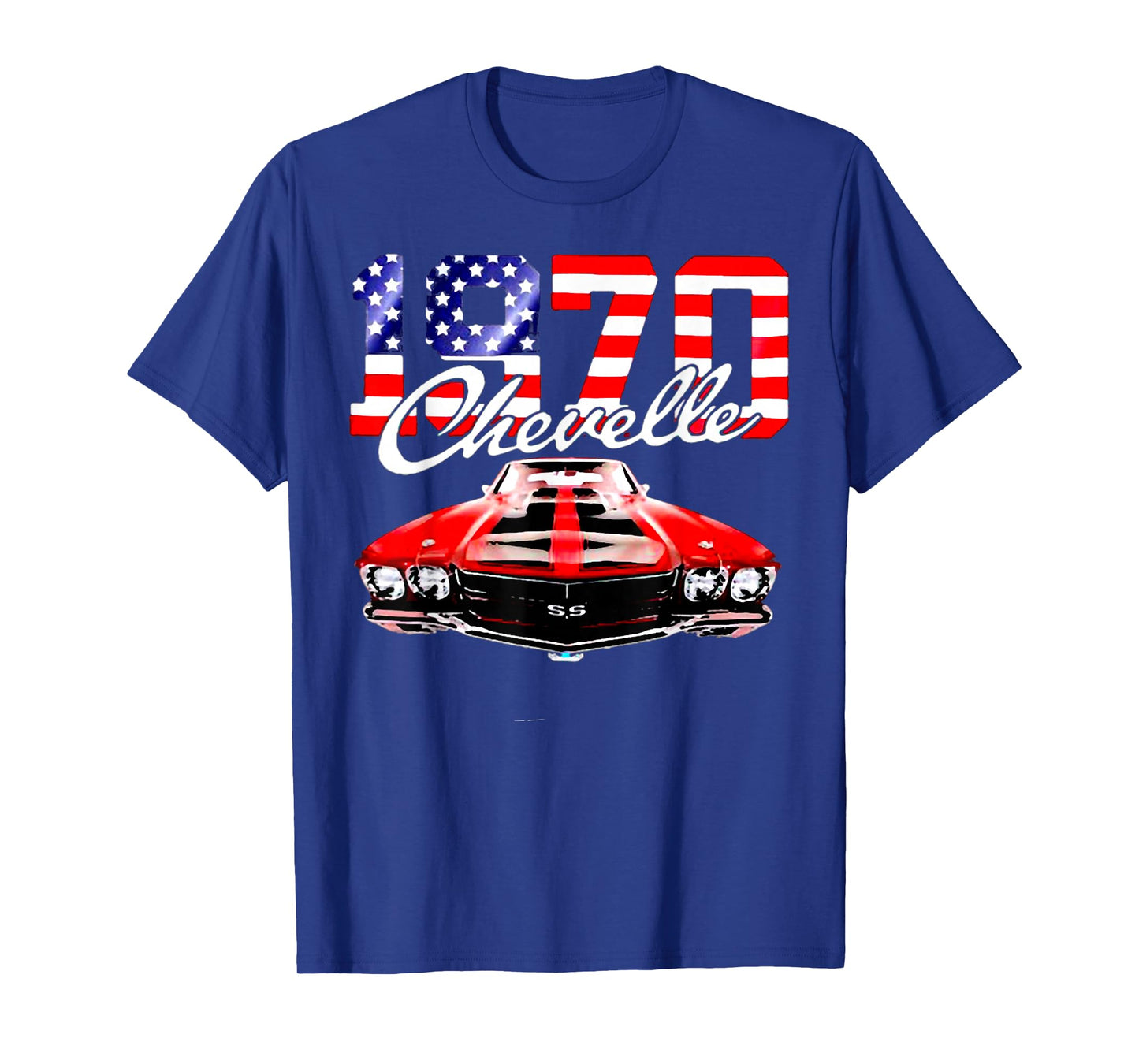 1970 70 Chevelle SS Trending Chevys Muscle Red White Car T-Shirt