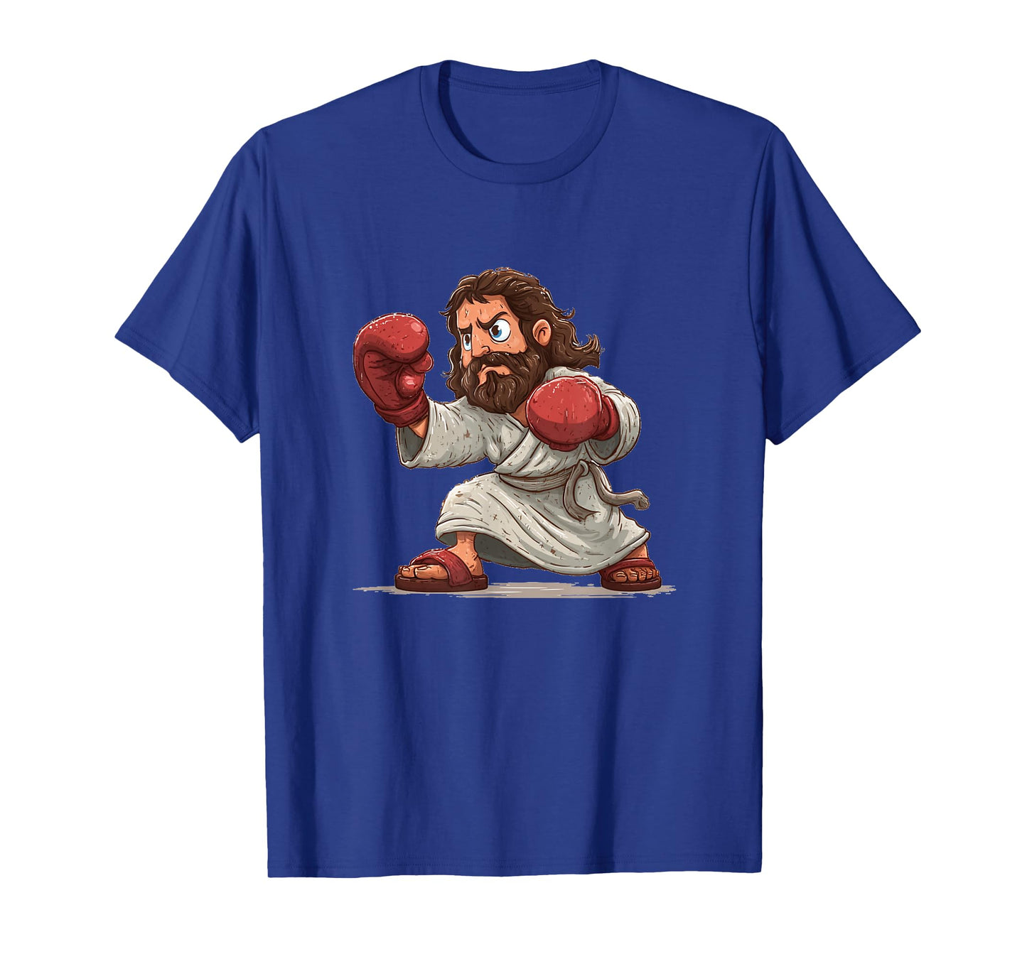 Fighting Jesus Christ Costume for Sport Gloves Lovers T-Shirt