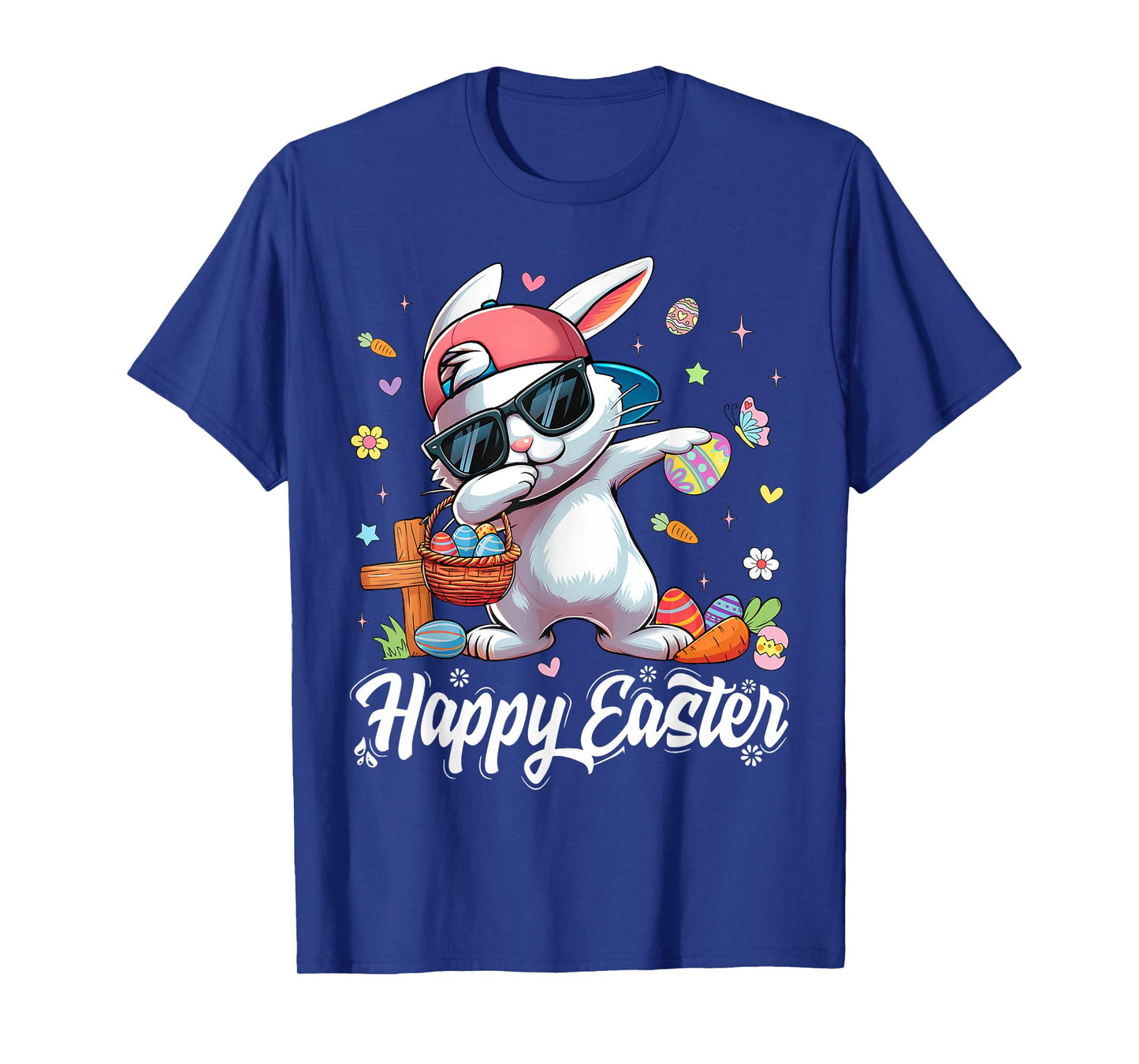 Happy Easter Funny Dabbing Bunny Rabbit Easter Day Girl Kids T-Shirt