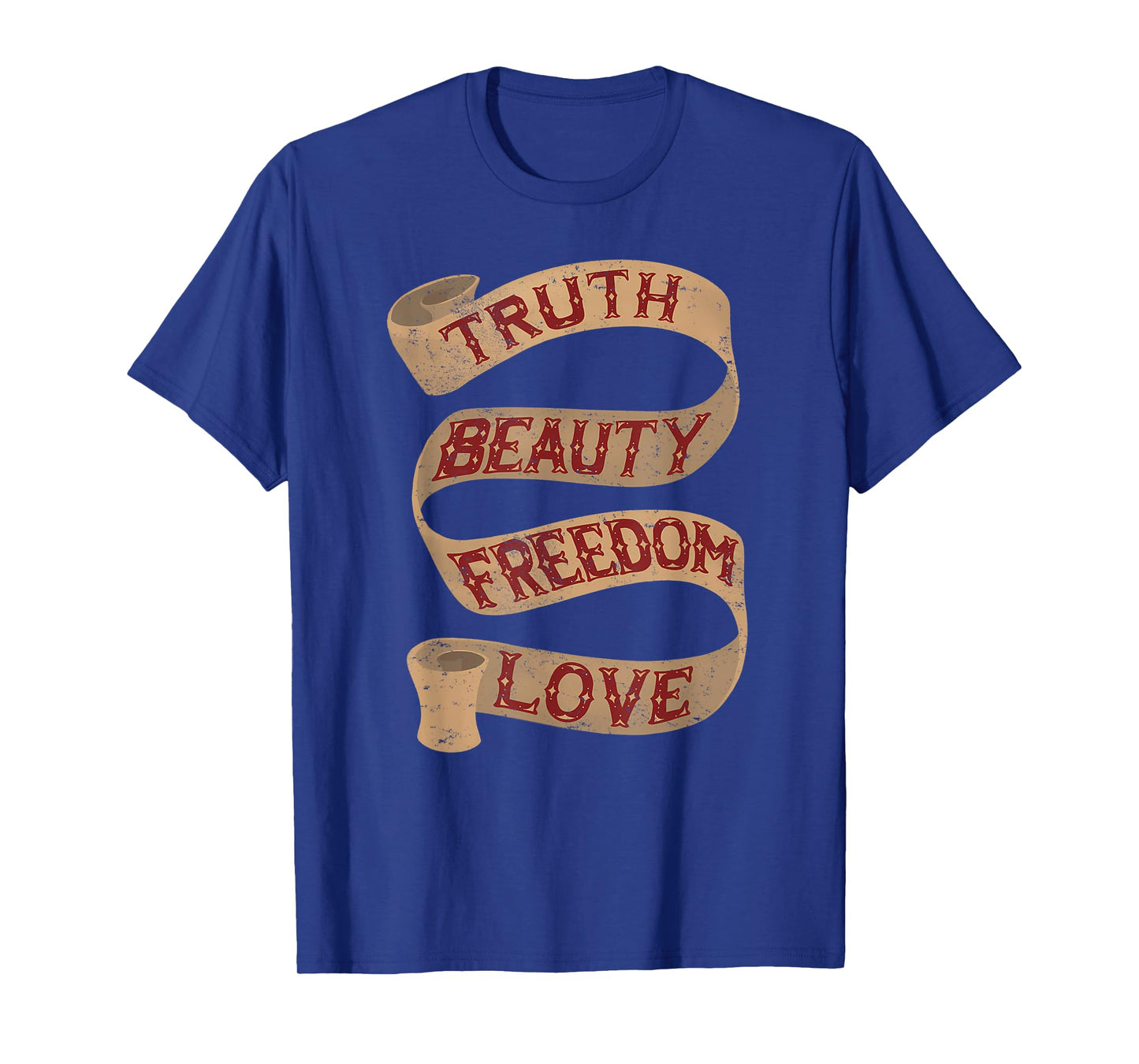 Truth Vintage Freedom Beauty Truth Love Jesus Christian Tee T-Shirt