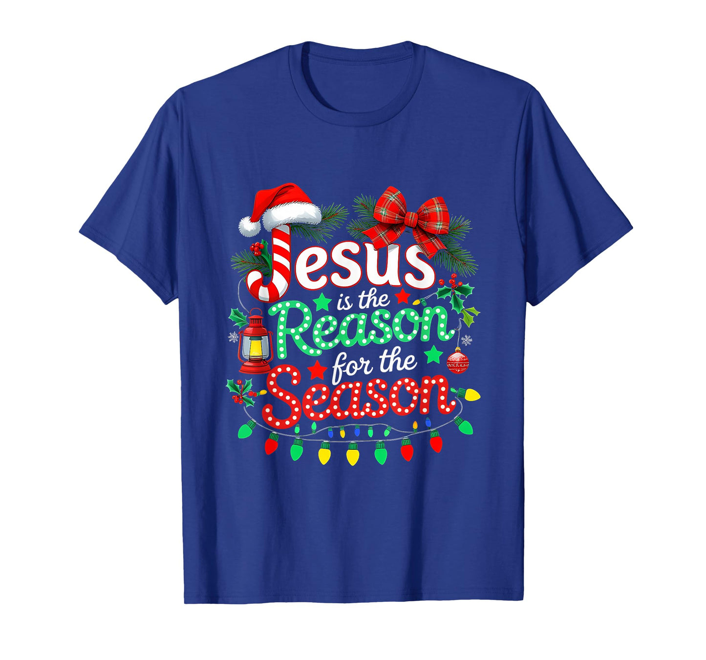 Xmas Christian Christmas Jesus is The Reason for Season T-Shirt