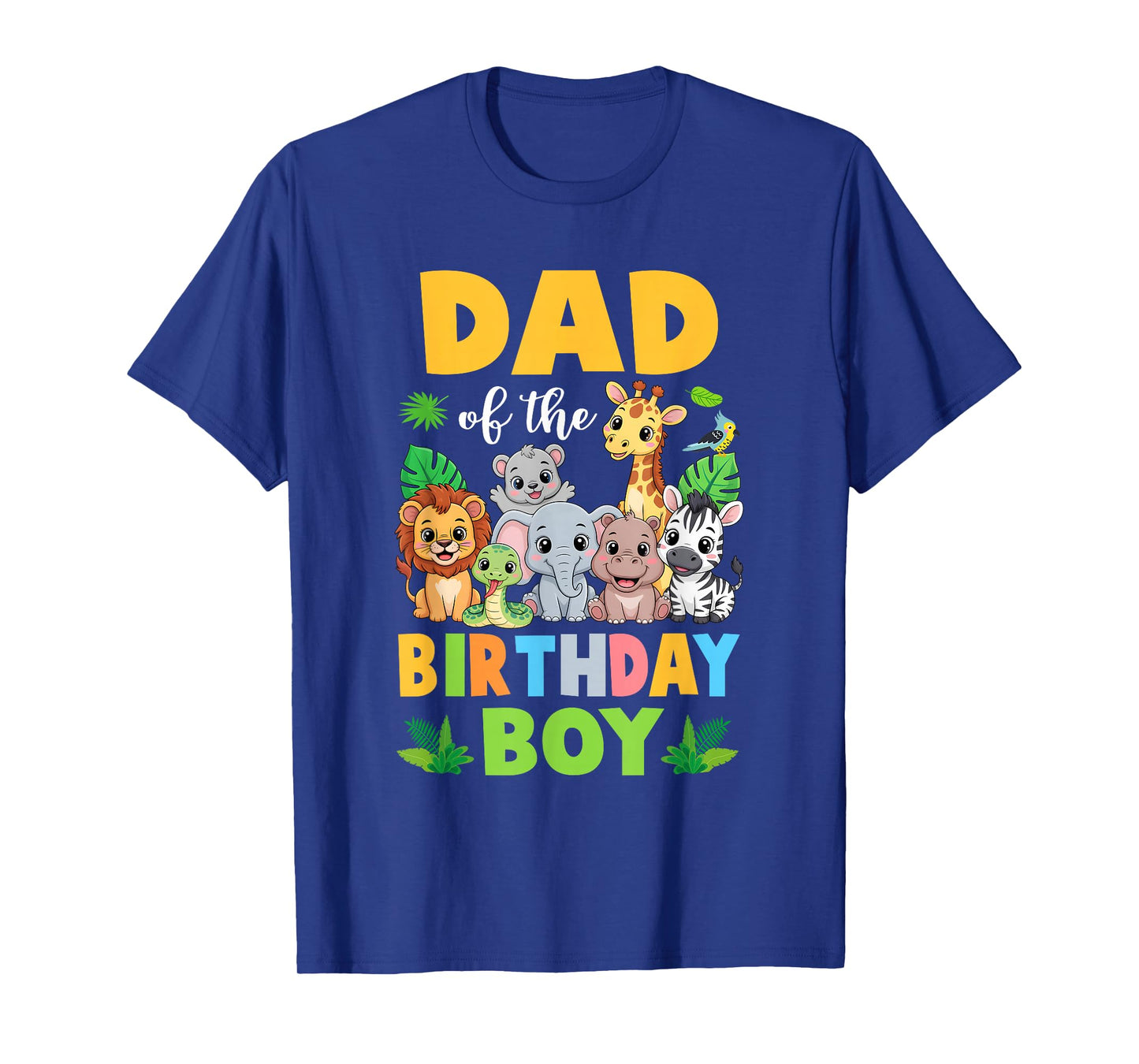 Dad of The Birthday Boy Kids Safari Jungle Animal T-Shirt