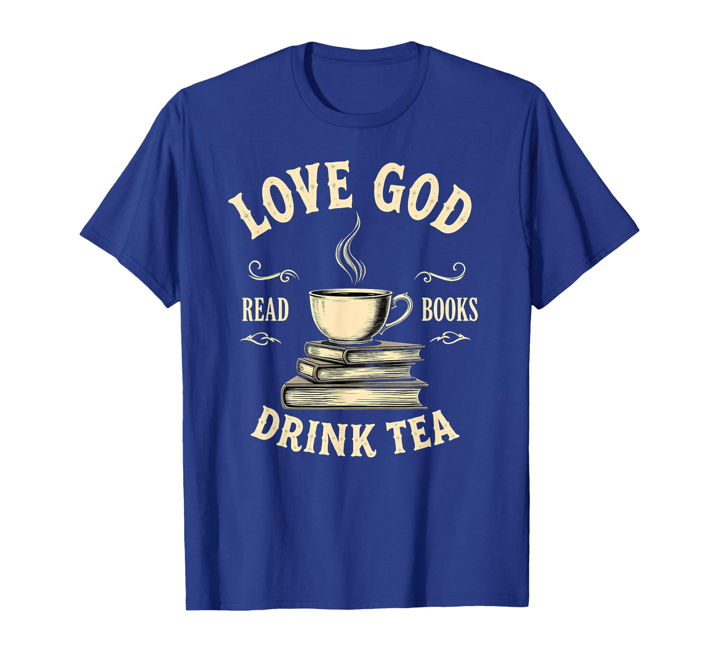 Christian Bookworm Love God Read Books Drink Tea T-Shirt