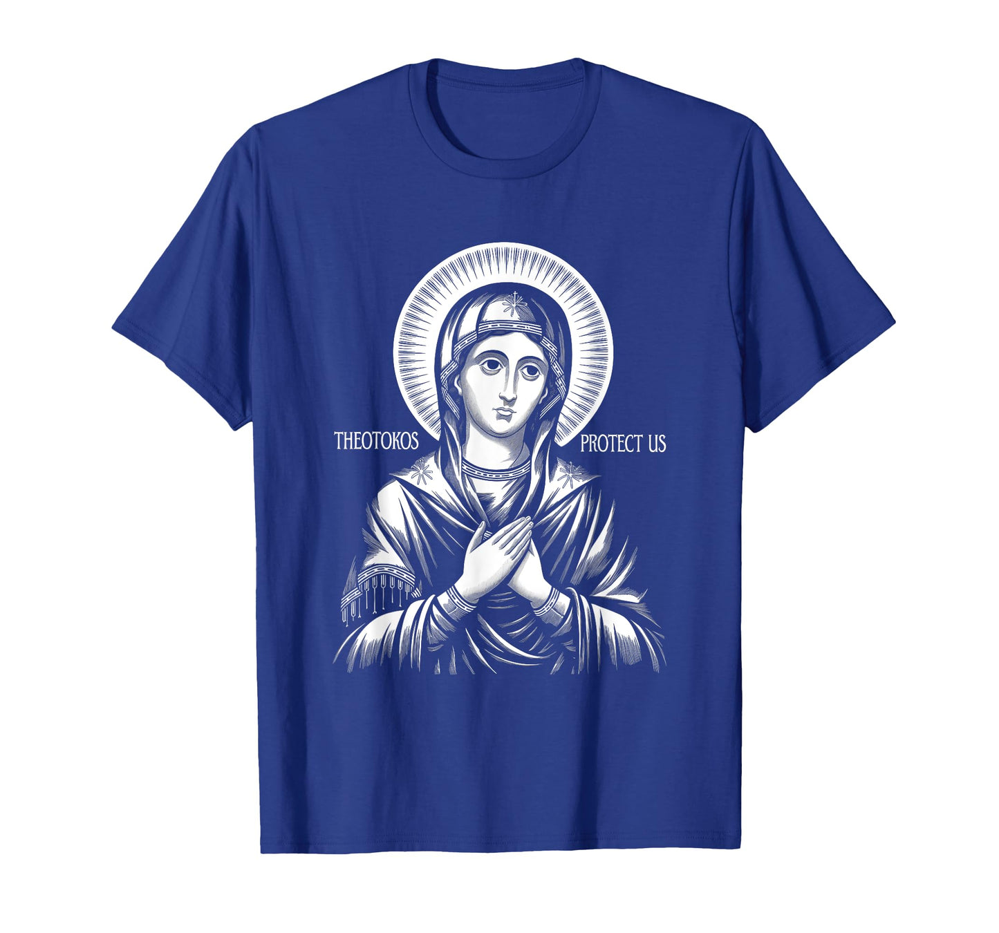 Orthodox Christian Holy Mary Theotokos Protect Us T-Shirt