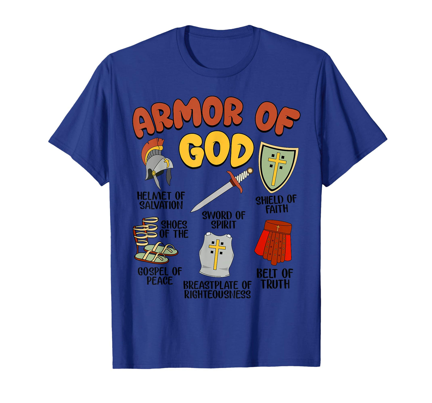 Christian Boys Armor of God Jesus is King T-Shirt